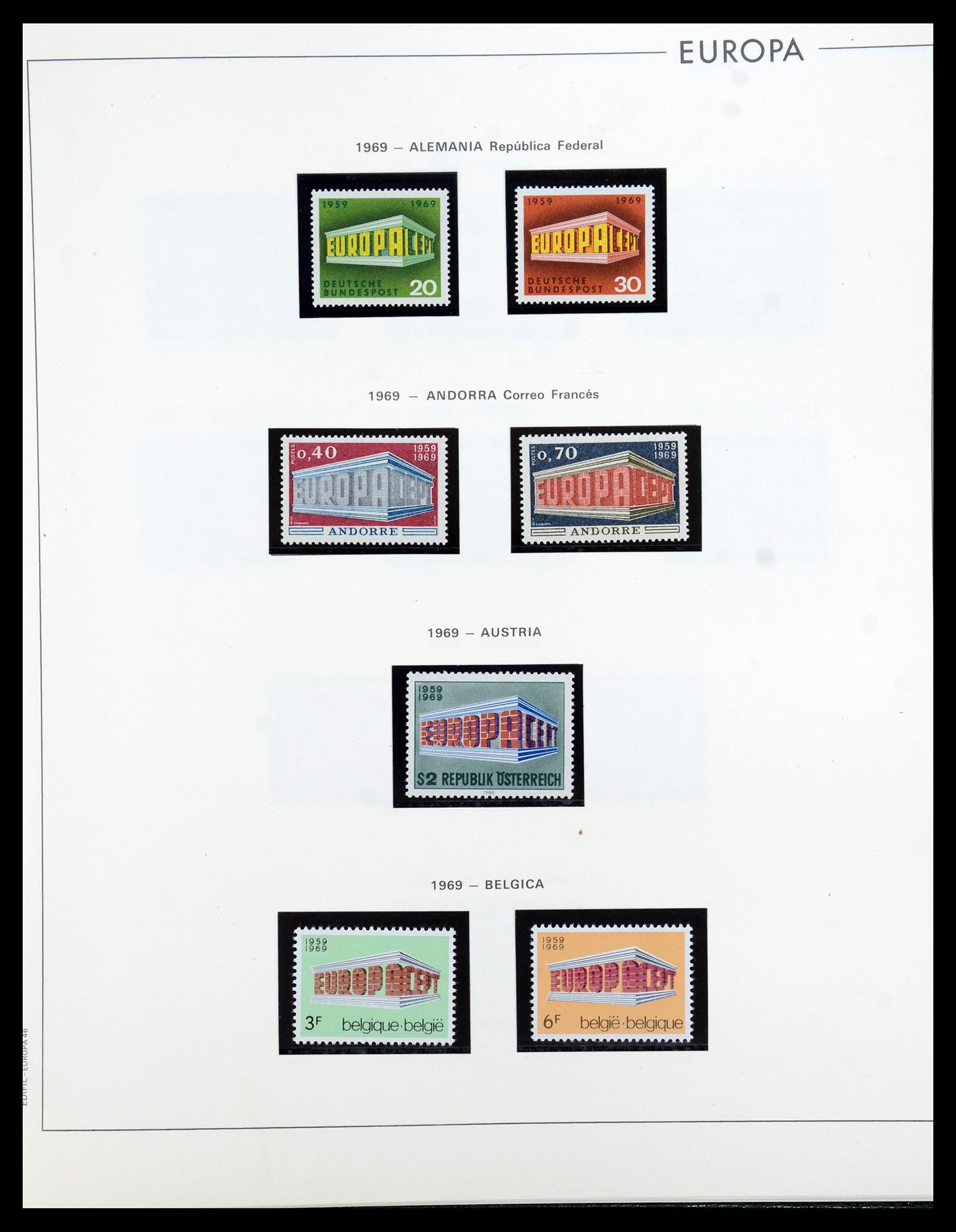 35872 044 - Postzegelverzameling 35872 Europa CEPT 1956-2006.