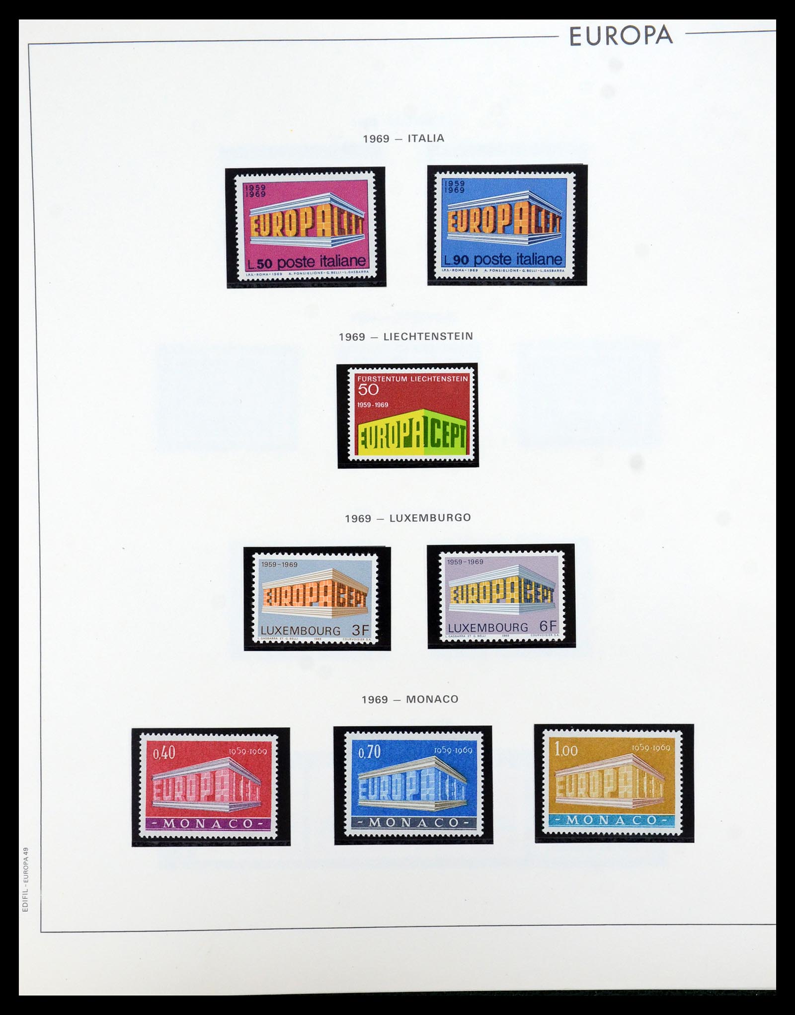 35872 047 - Postzegelverzameling 35872 Europa CEPT 1956-2006.