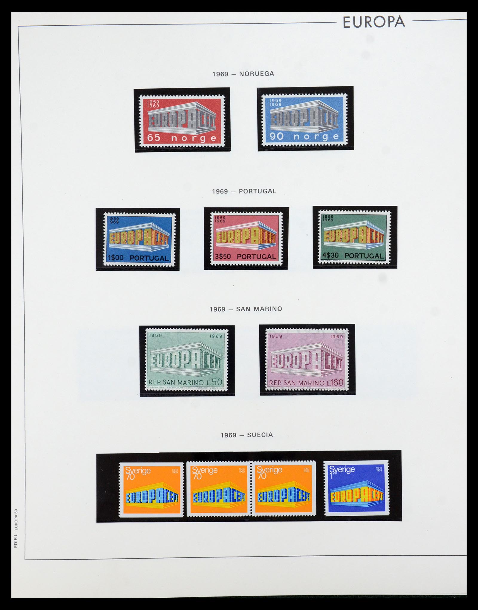 35872 048 - Postzegelverzameling 35872 Europa CEPT 1956-2006.
