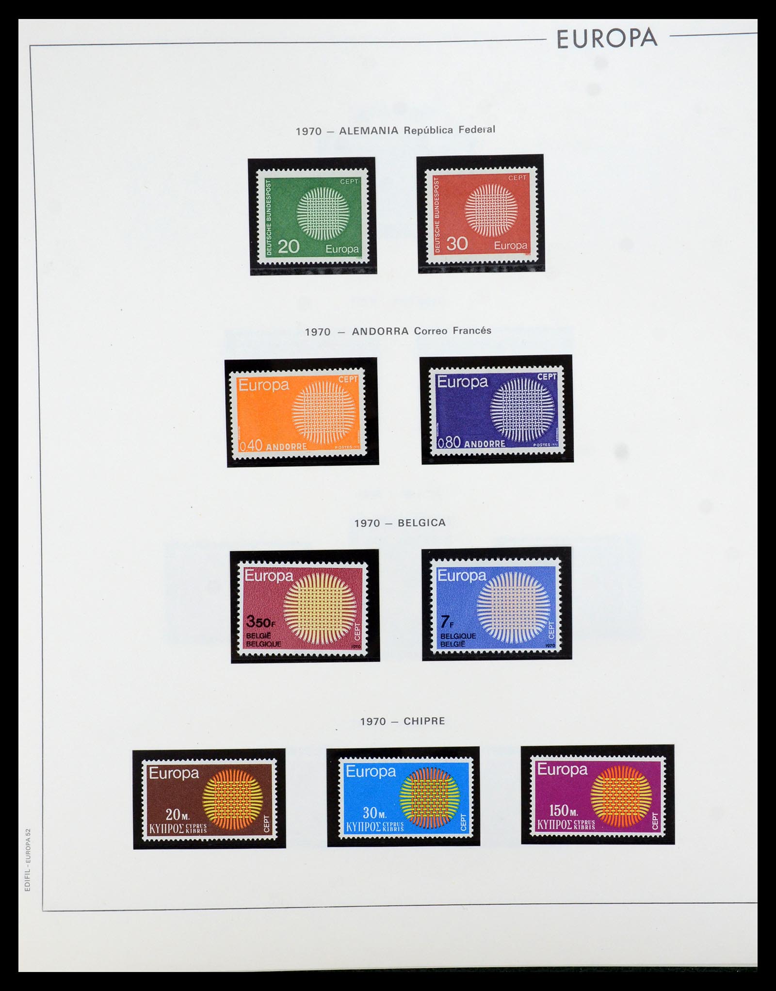 35872 050 - Postzegelverzameling 35872 Europa CEPT 1956-2006.