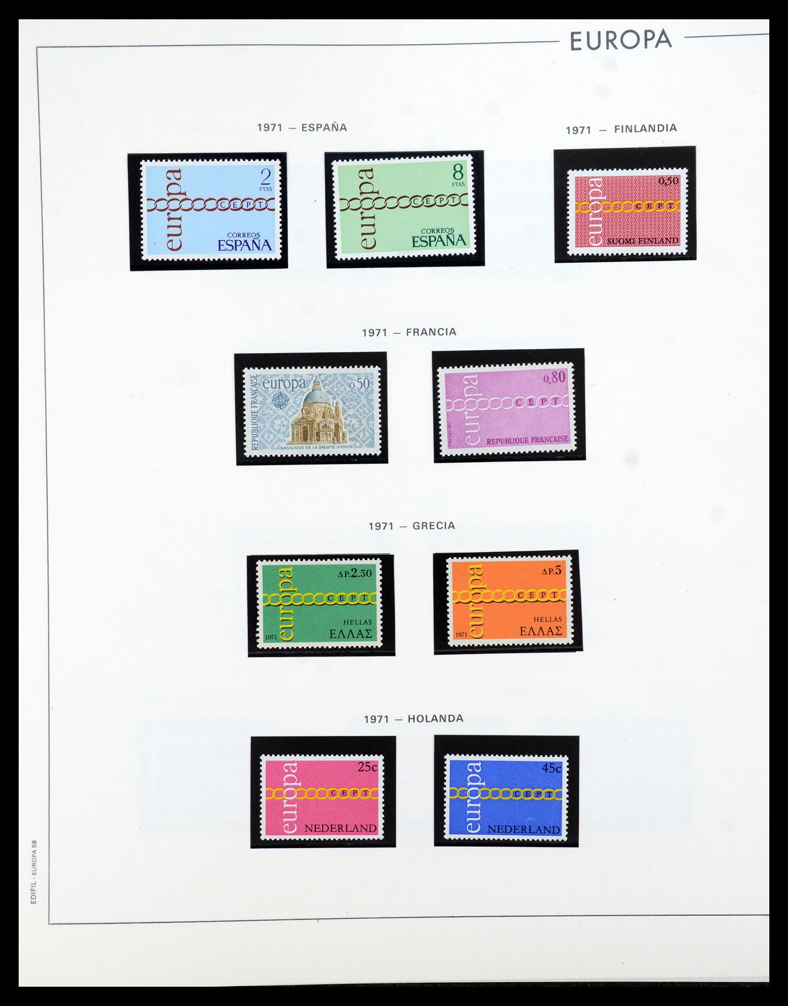35872 056 - Postzegelverzameling 35872 Europa CEPT 1956-2006.