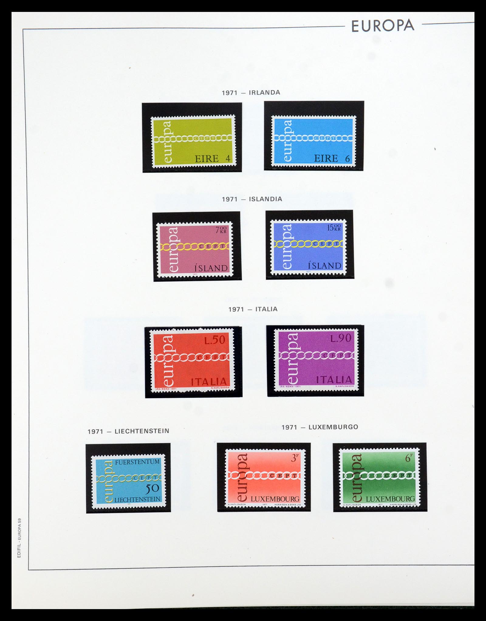 35872 057 - Postzegelverzameling 35872 Europa CEPT 1956-2006.