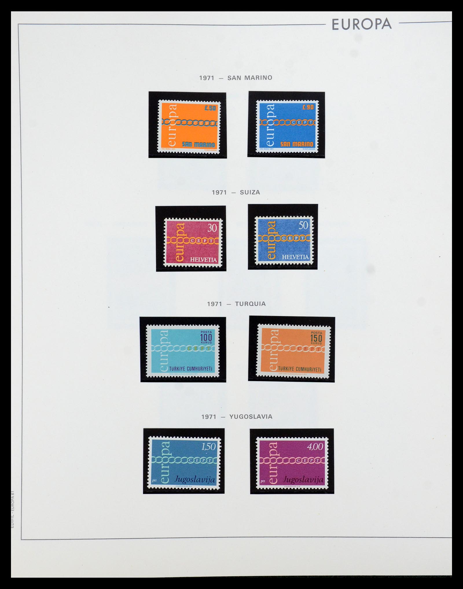 35872 059 - Postzegelverzameling 35872 Europa CEPT 1956-2006.