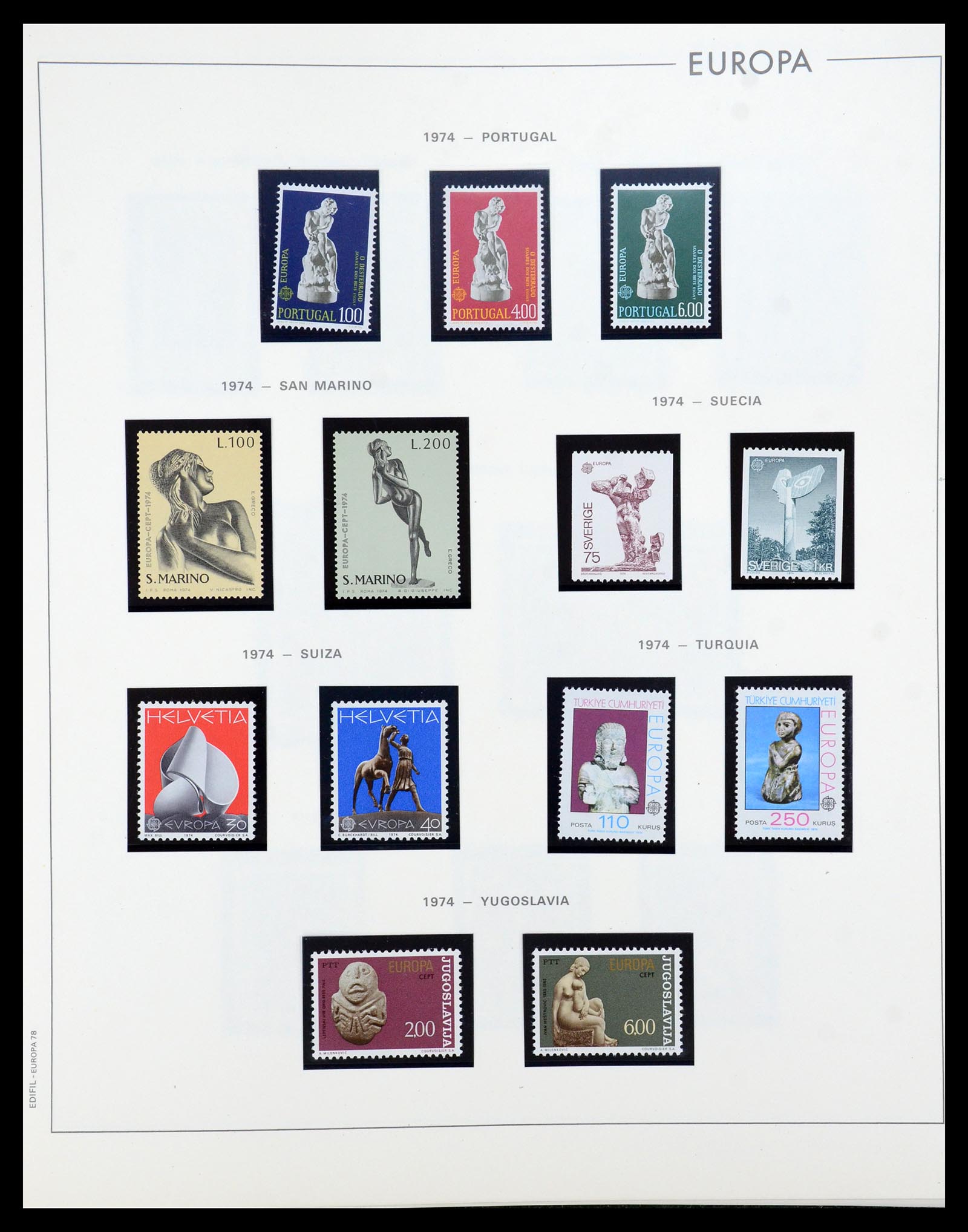35872 073 - Postzegelverzameling 35872 Europa CEPT 1956-2006.