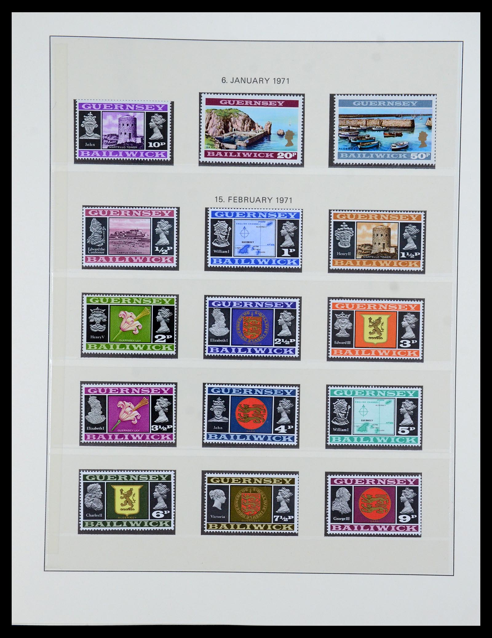 35873 006 - Stamp Collection 35873 Guernsey 1941-2005.