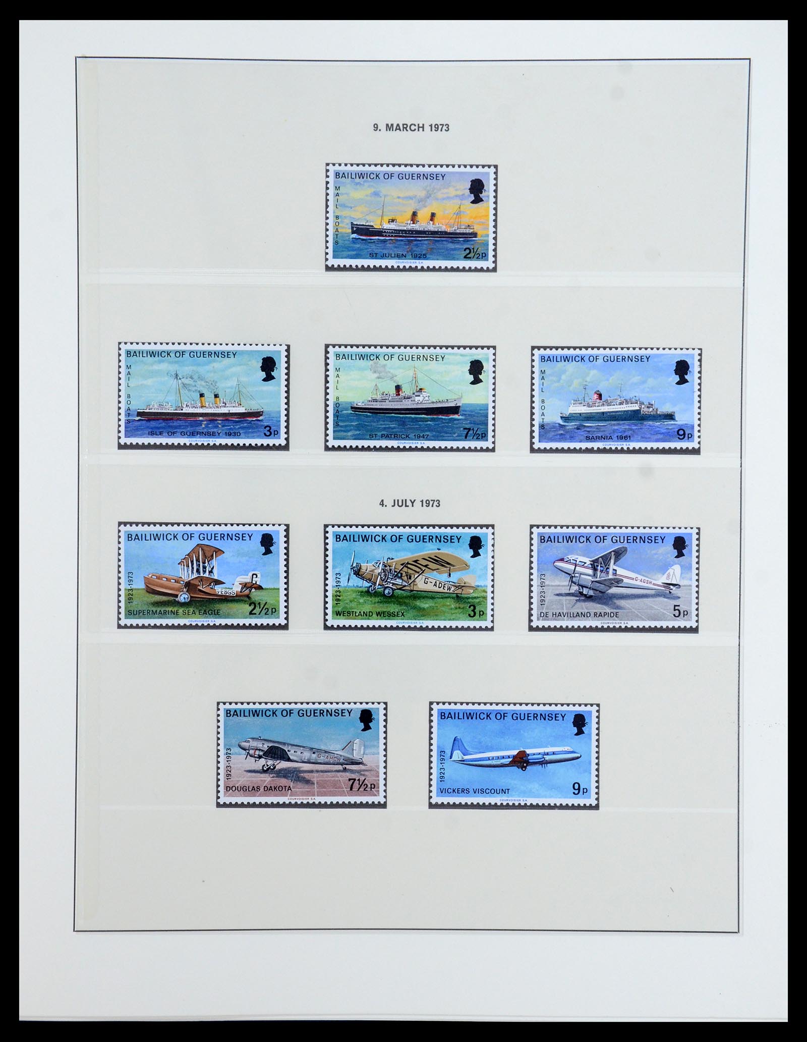 35873 009 - Postzegelverzameling 35873 Guernsey 1941-2005.