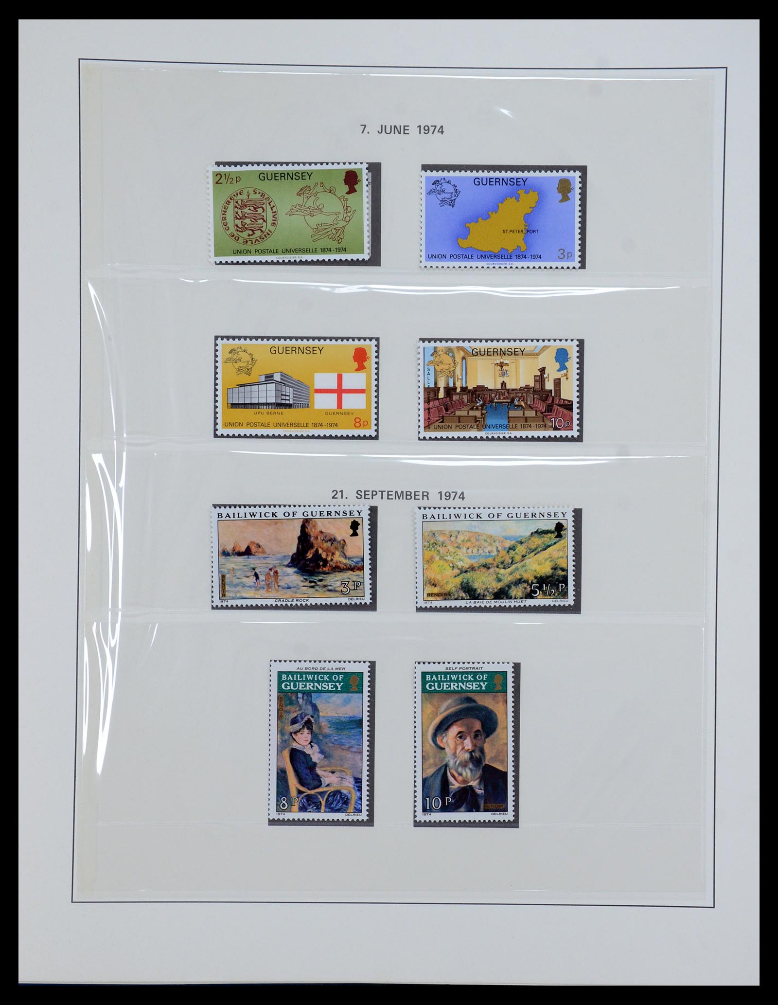 35873 012 - Stamp Collection 35873 Guernsey 1941-2005.