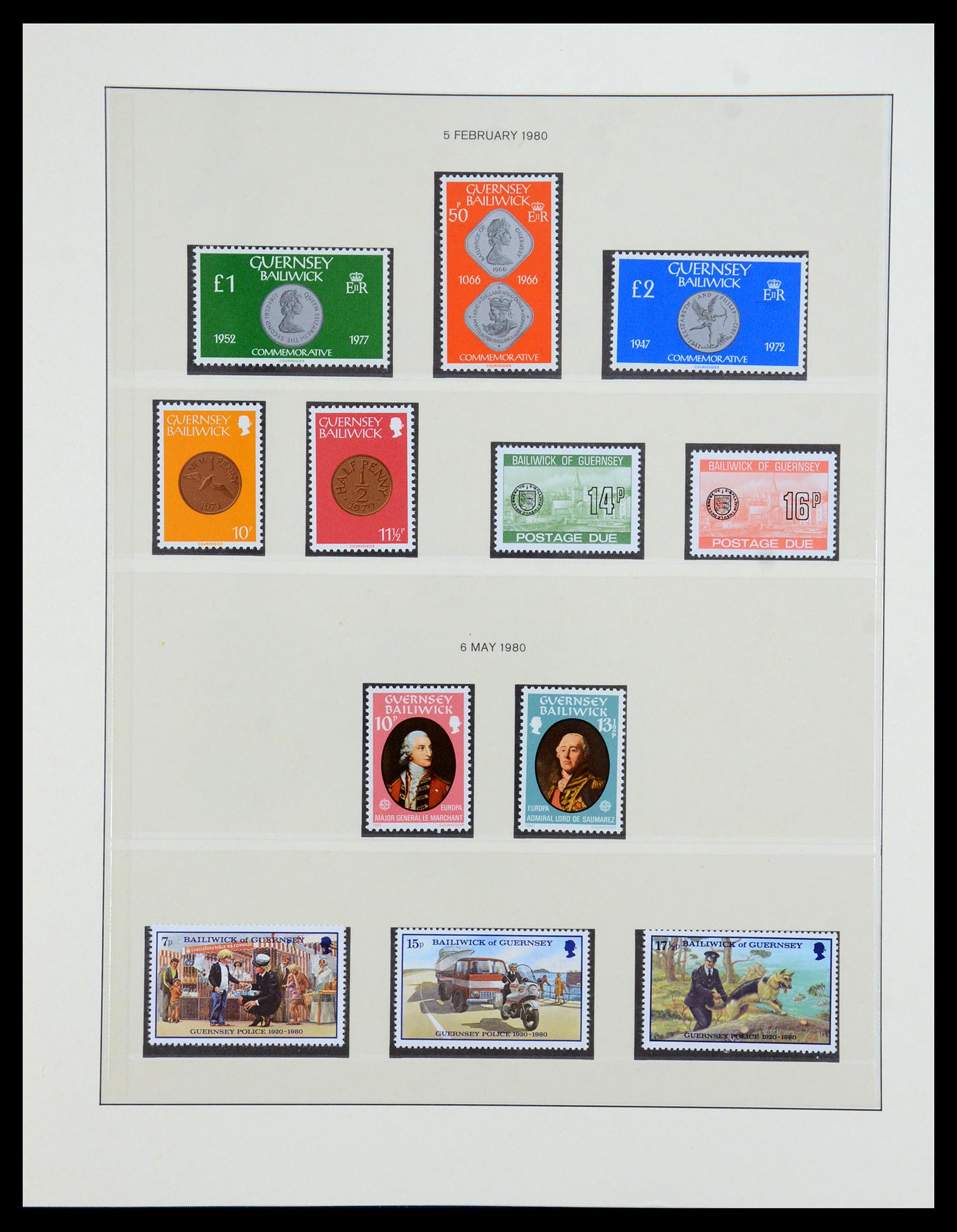 35873 027 - Postzegelverzameling 35873 Guernsey 1941-2005.