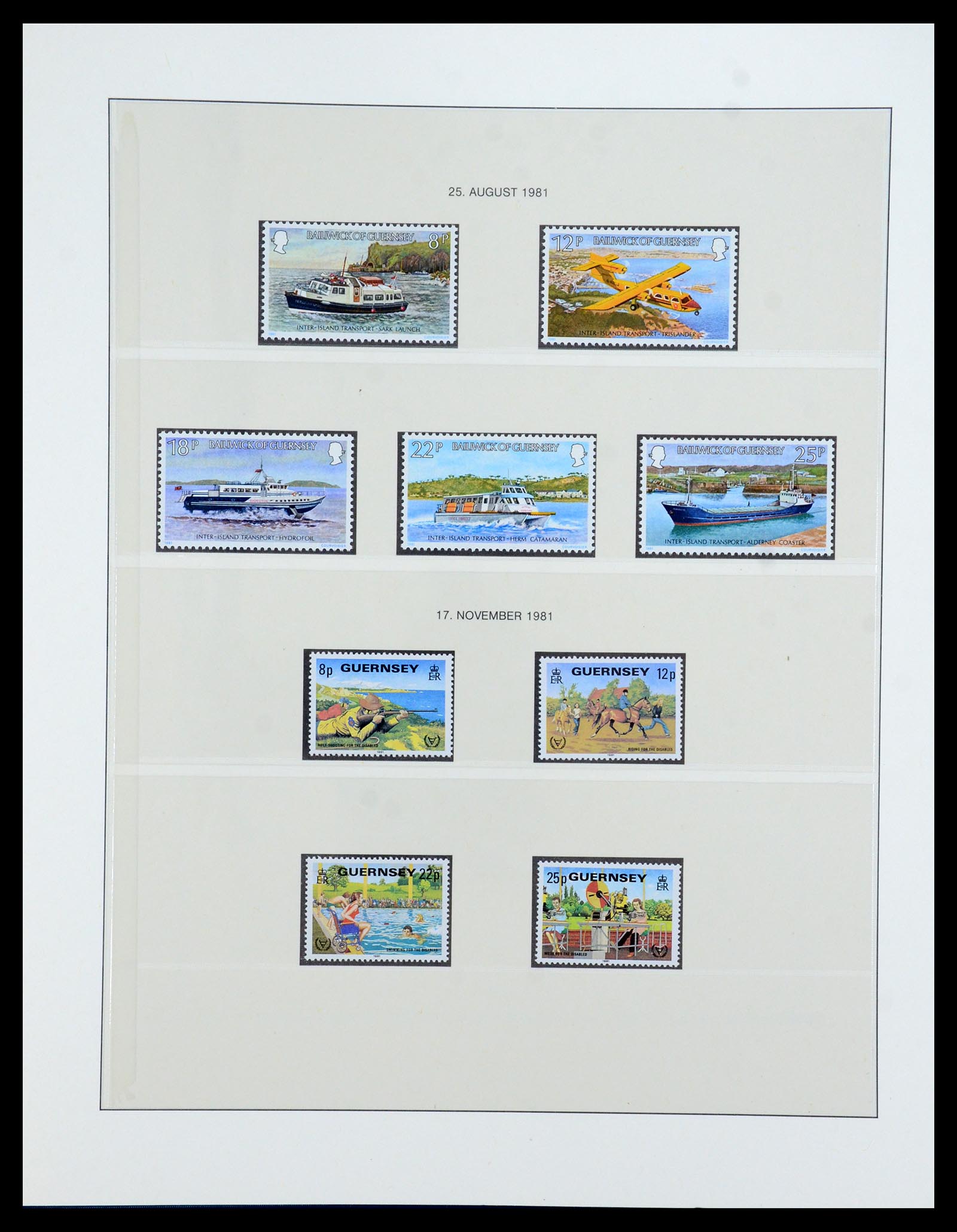 35873 033 - Postzegelverzameling 35873 Guernsey 1941-2005.