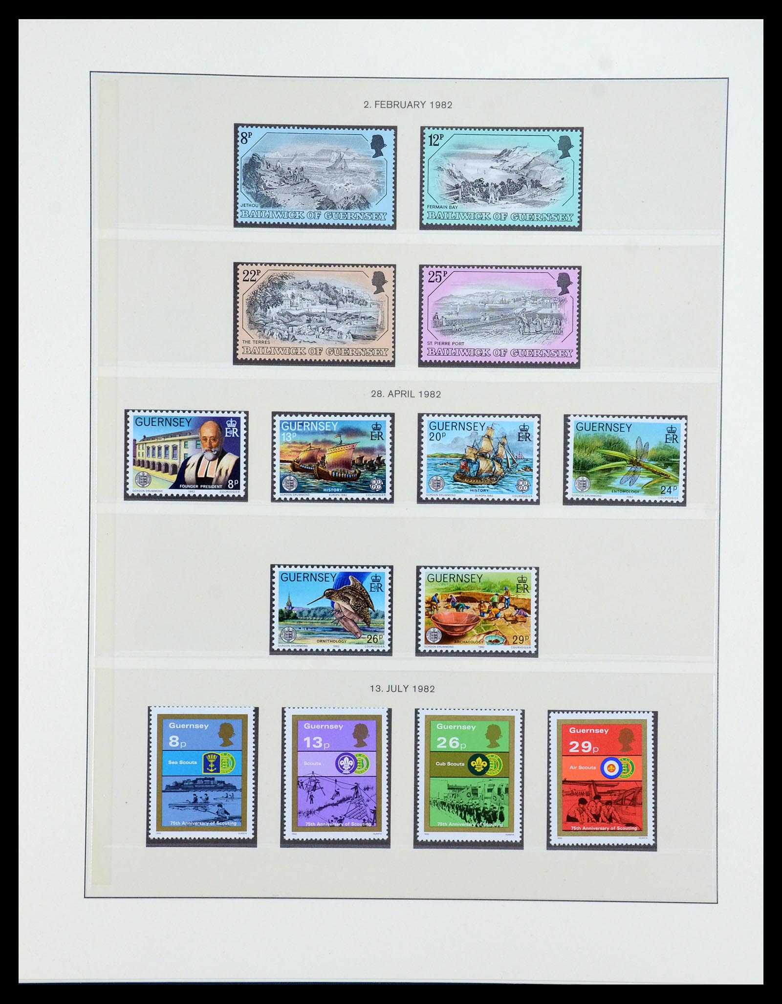 35873 036 - Postzegelverzameling 35873 Guernsey 1941-2005.