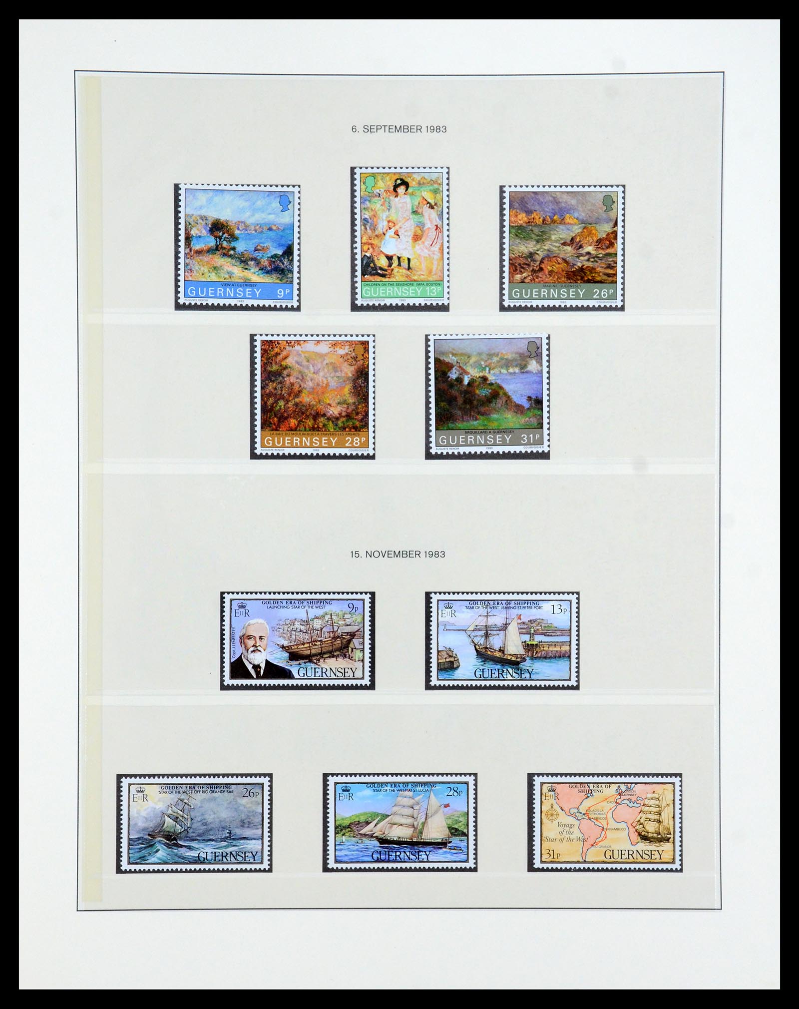 35873 041 - Postzegelverzameling 35873 Guernsey 1941-2005.