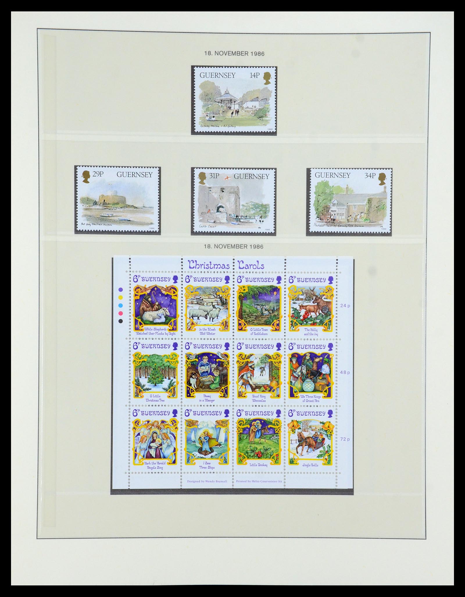 35873 056 - Postzegelverzameling 35873 Guernsey 1941-2005.