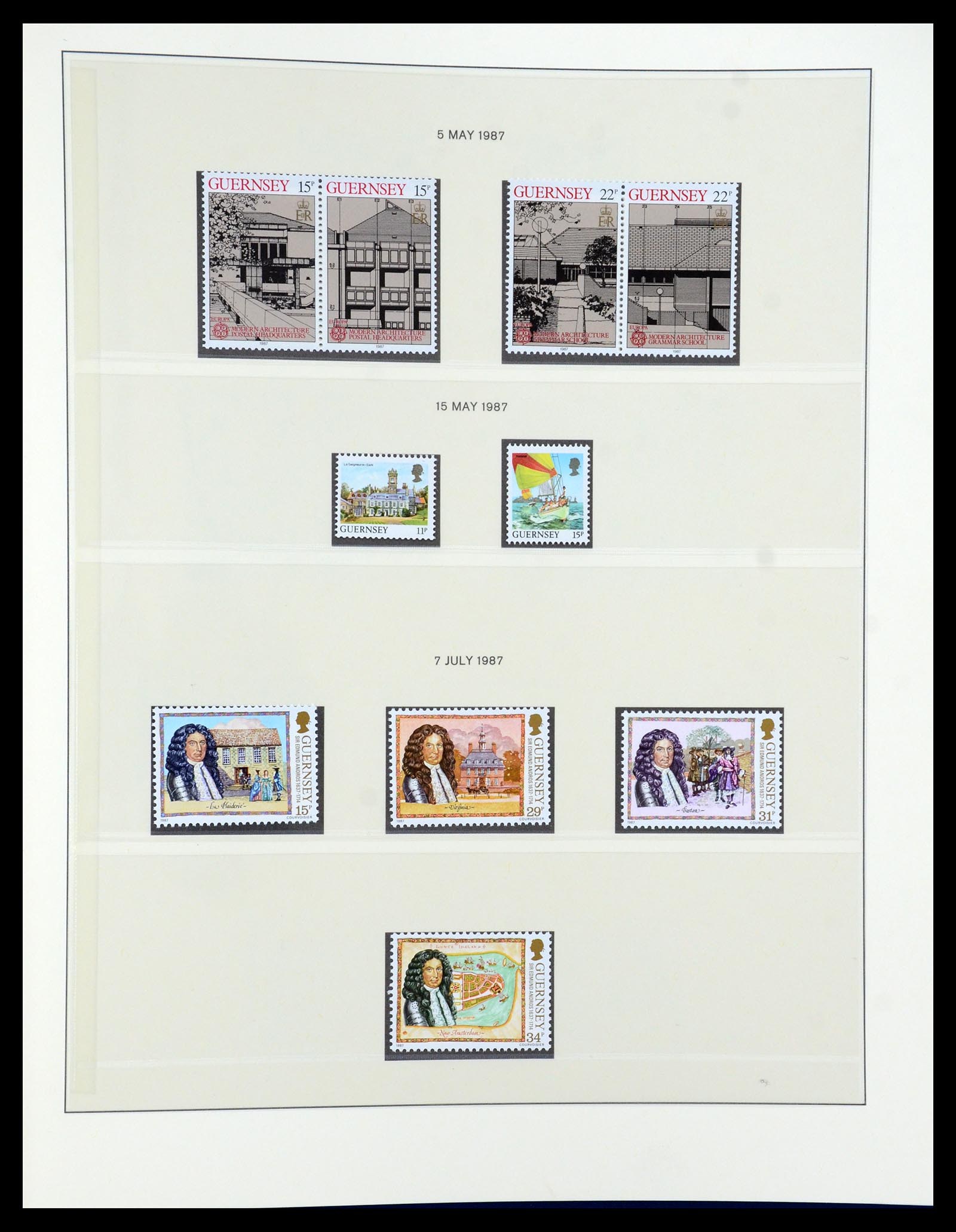 35873 061 - Postzegelverzameling 35873 Guernsey 1941-2005.