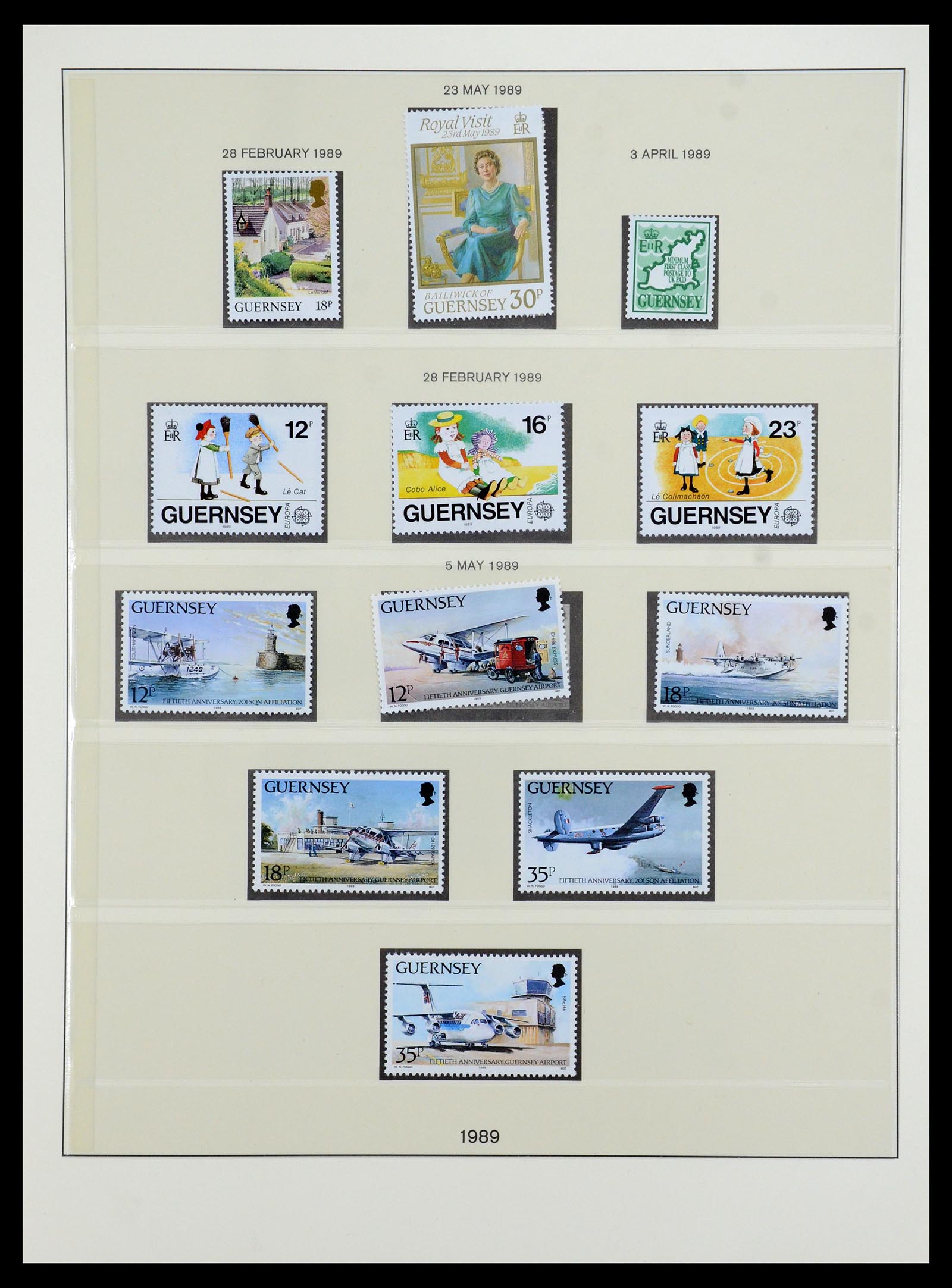 35873 070 - Postzegelverzameling 35873 Guernsey 1941-2005.