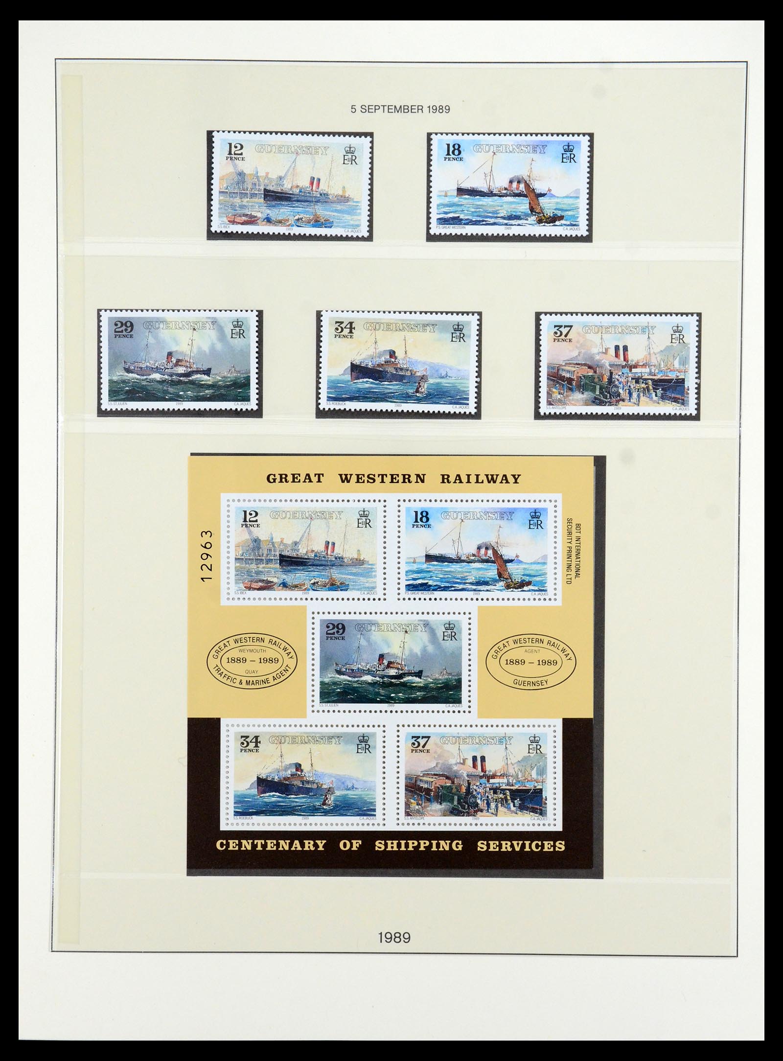 35873 071 - Stamp Collection 35873 Guernsey 1941-2005.
