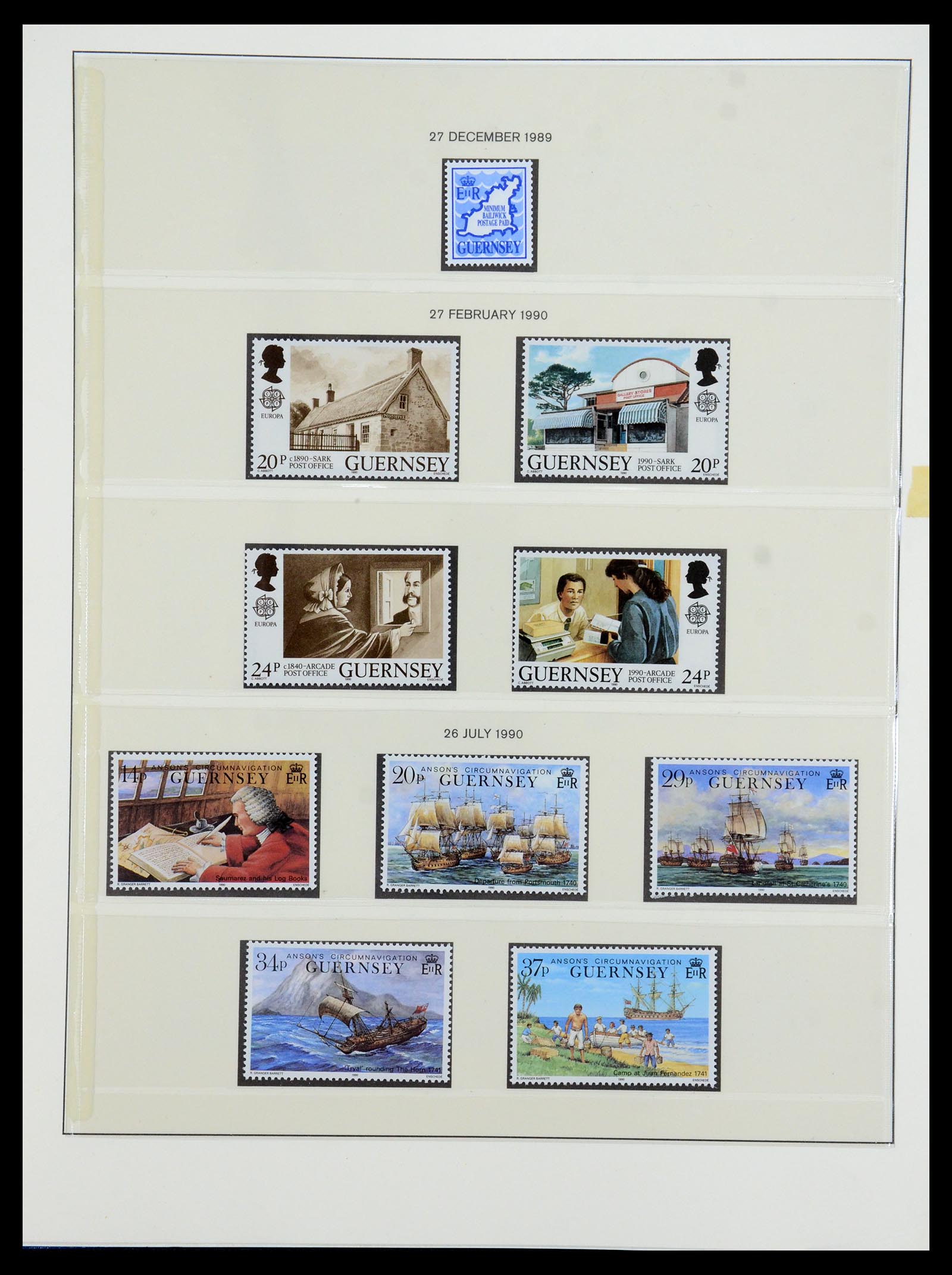 35873 076 - Stamp Collection 35873 Guernsey 1941-2005.