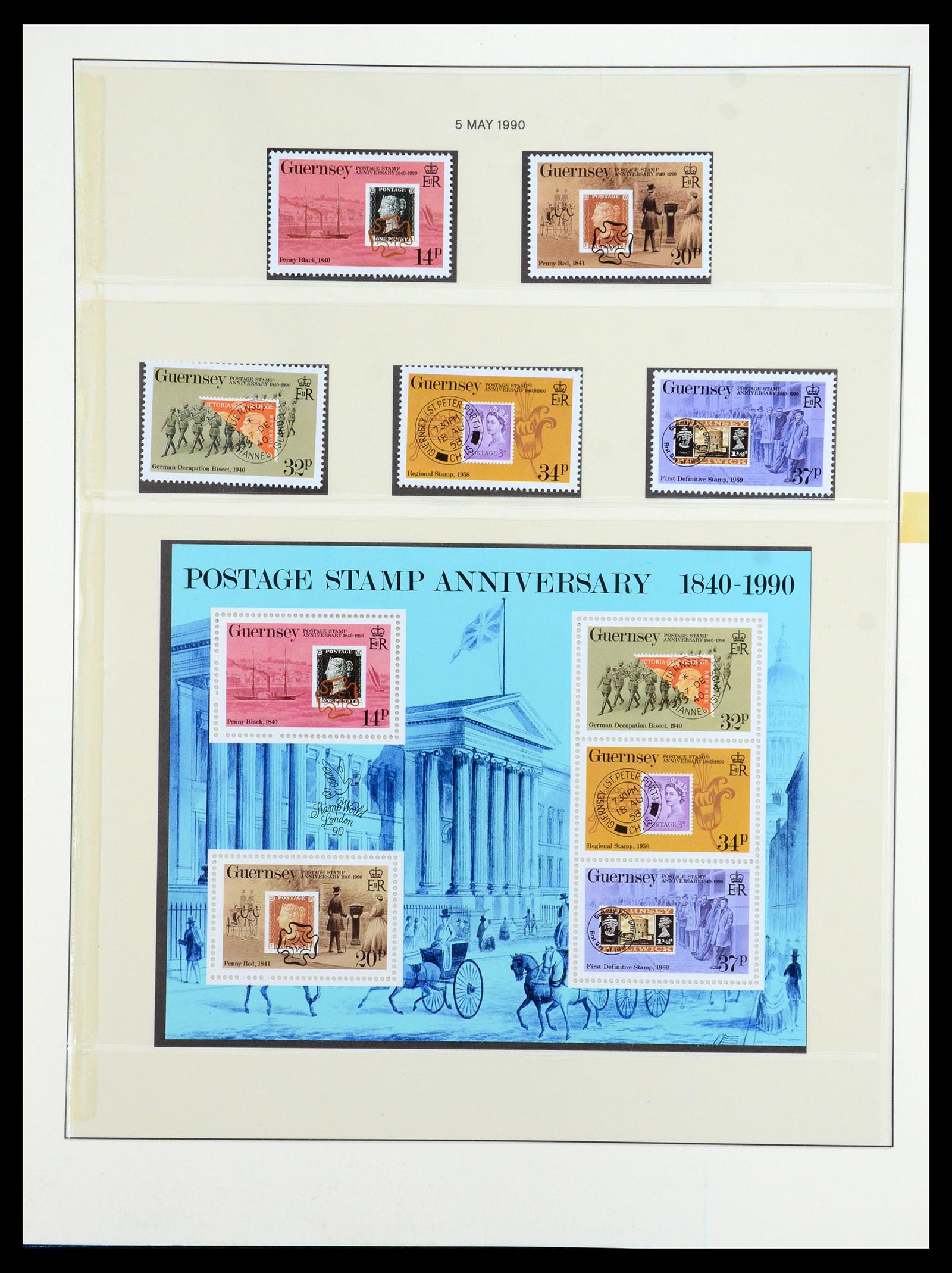 35873 077 - Postzegelverzameling 35873 Guernsey 1941-2005.