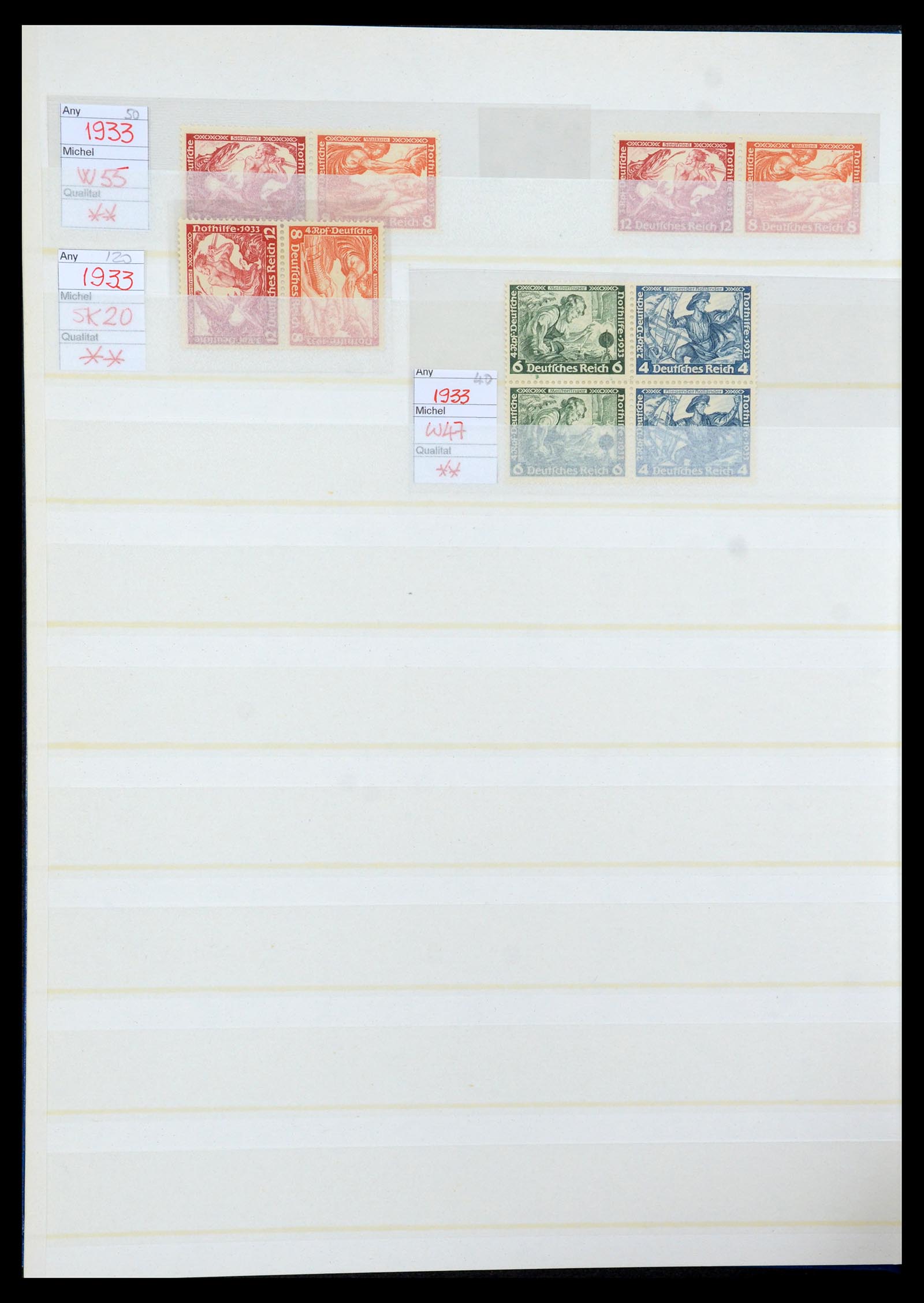35875 020 - Postzegelverzameling 35875 Duitse Rijk Markenheftchenblätter 1927-193