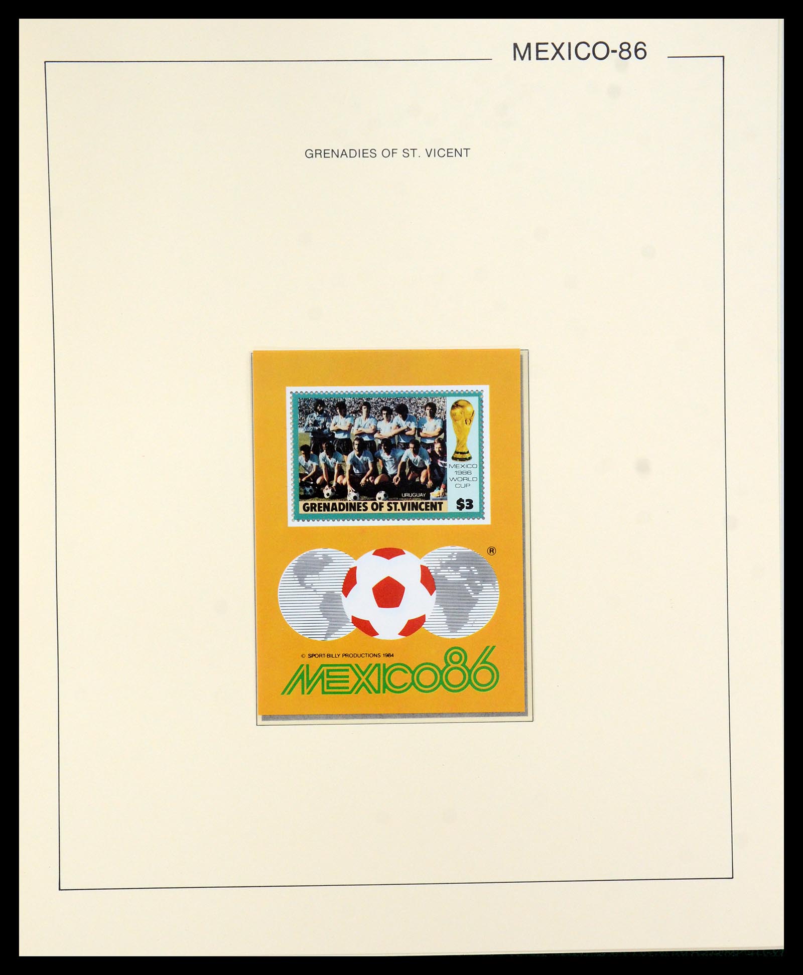 35878 083 - Stamp Collection 35878 1982 and 1986 FIFA World Cup.