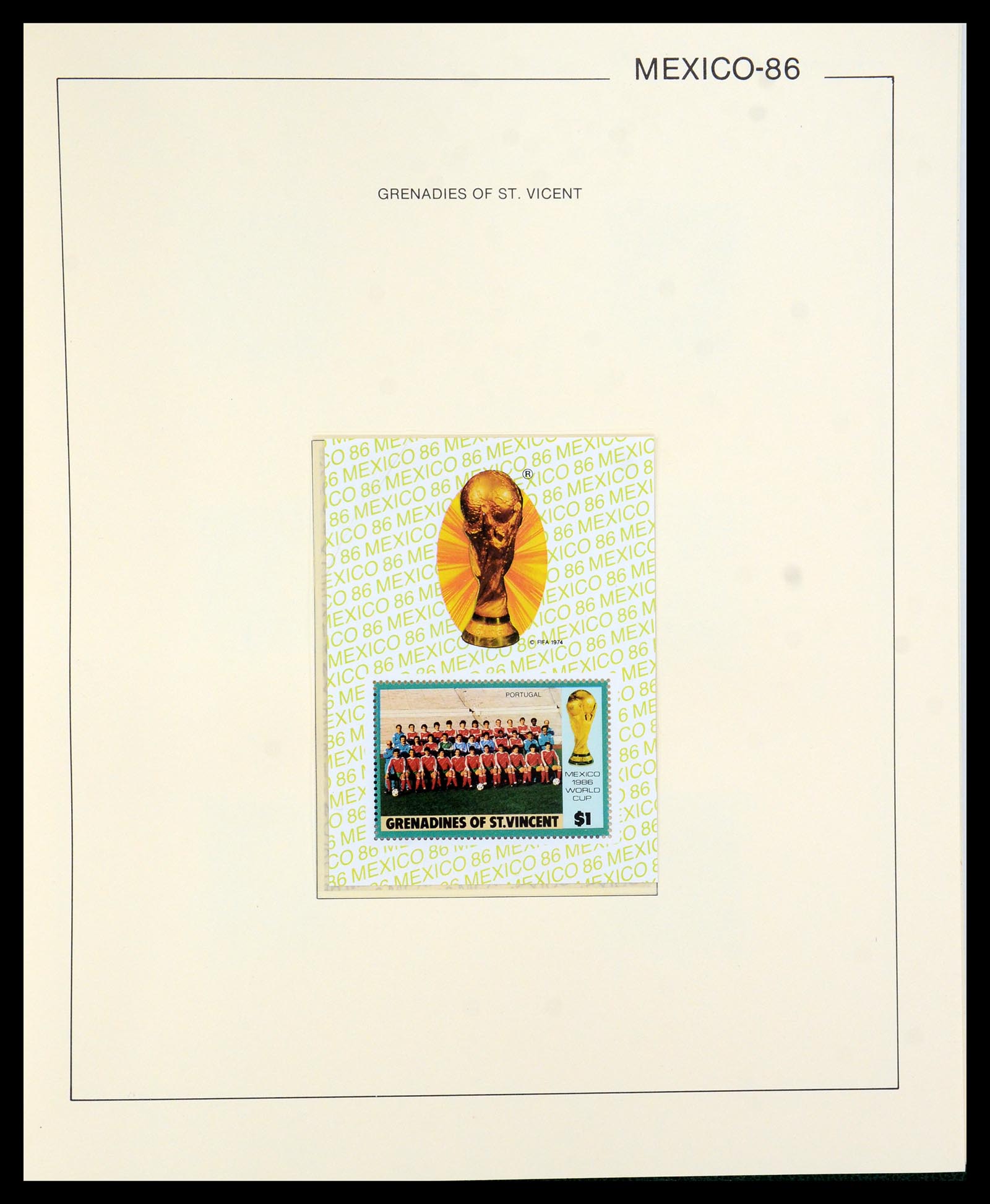 35878 084 - Stamp Collection 35878 1982 and 1986 FIFA World Cup.