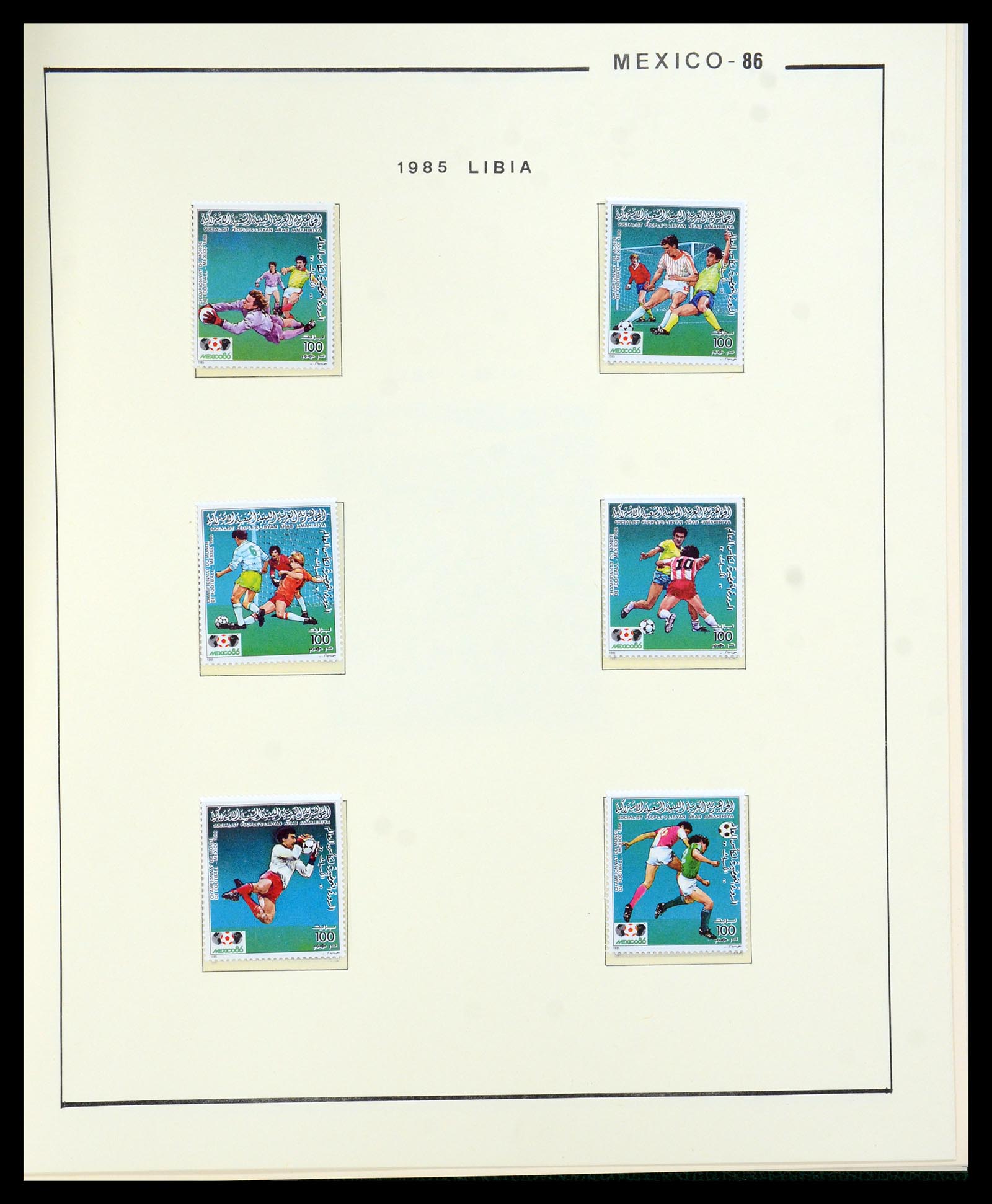 35878 085 - Stamp Collection 35878 1982 and 1986 FIFA World Cup.