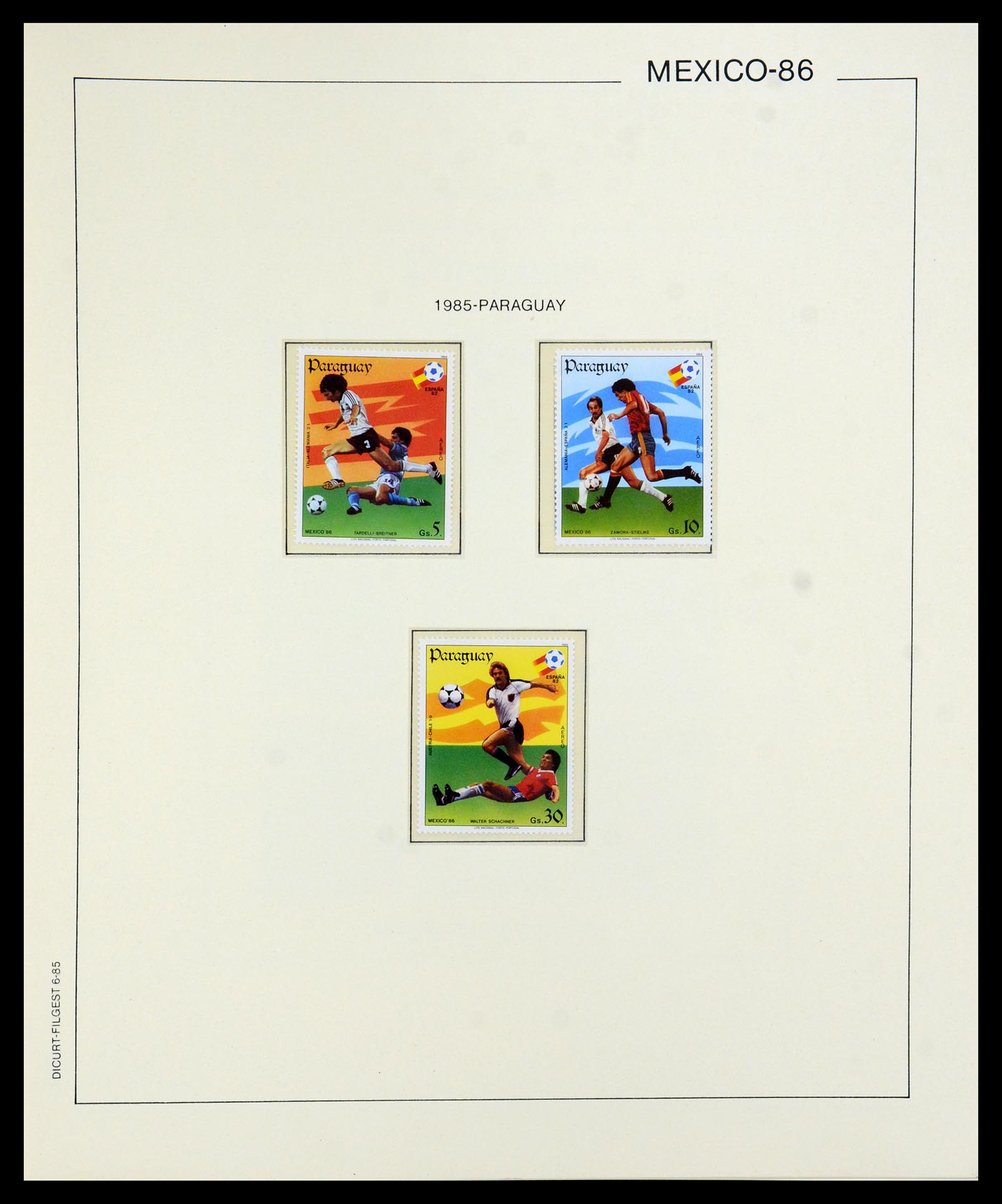 35878 095 - Stamp Collection 35878 1982 and 1986 FIFA World Cup.