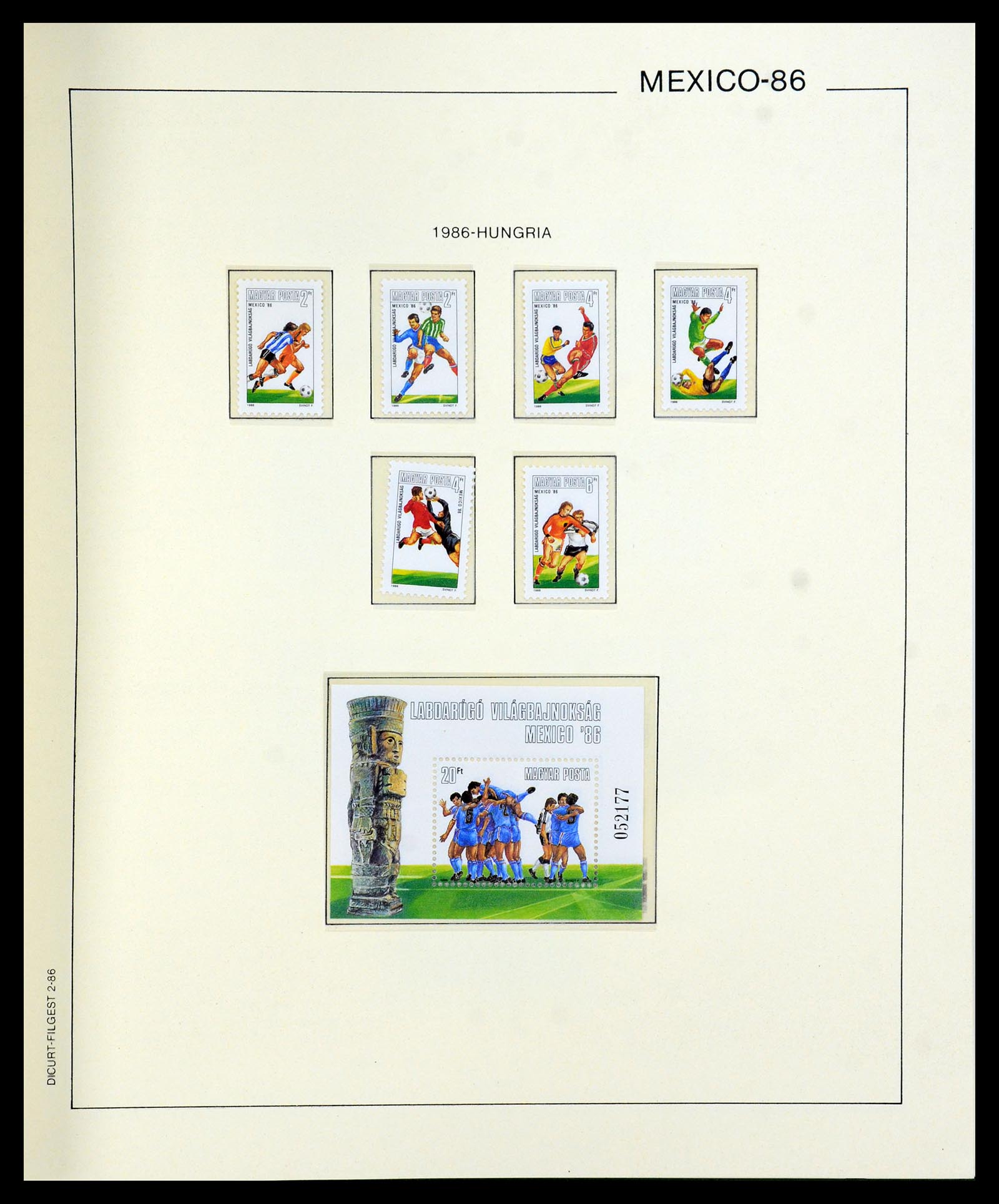 35878 099 - Stamp Collection 35878 1982 and 1986 FIFA World Cup.