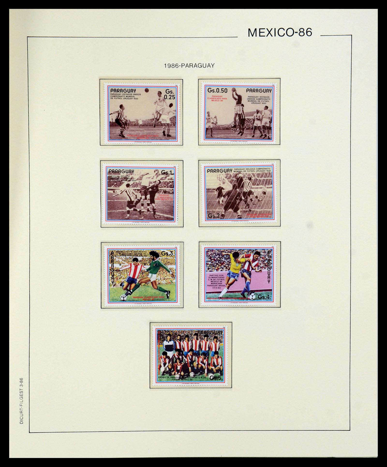35878 100 - Stamp Collection 35878 1982 and 1986 FIFA World Cup.