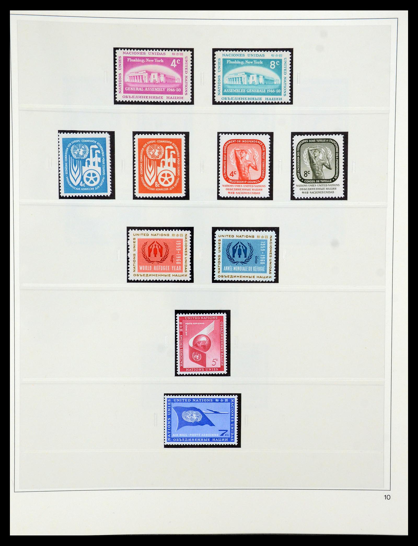 35879 010 - Postzegelverzameling 35879 Verenigde Naties 1951-2012.