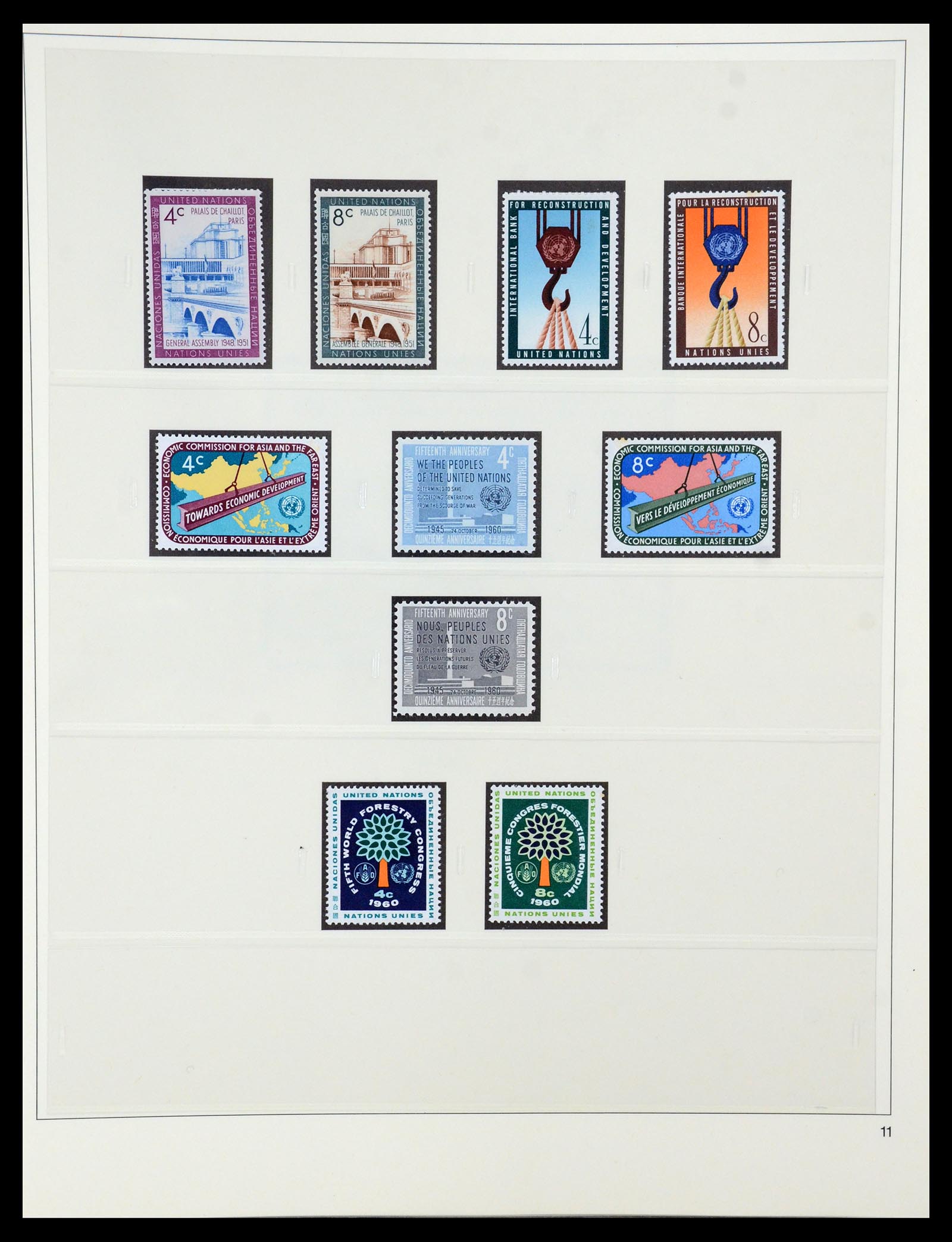 35879 011 - Postzegelverzameling 35879 Verenigde Naties 1951-2012.