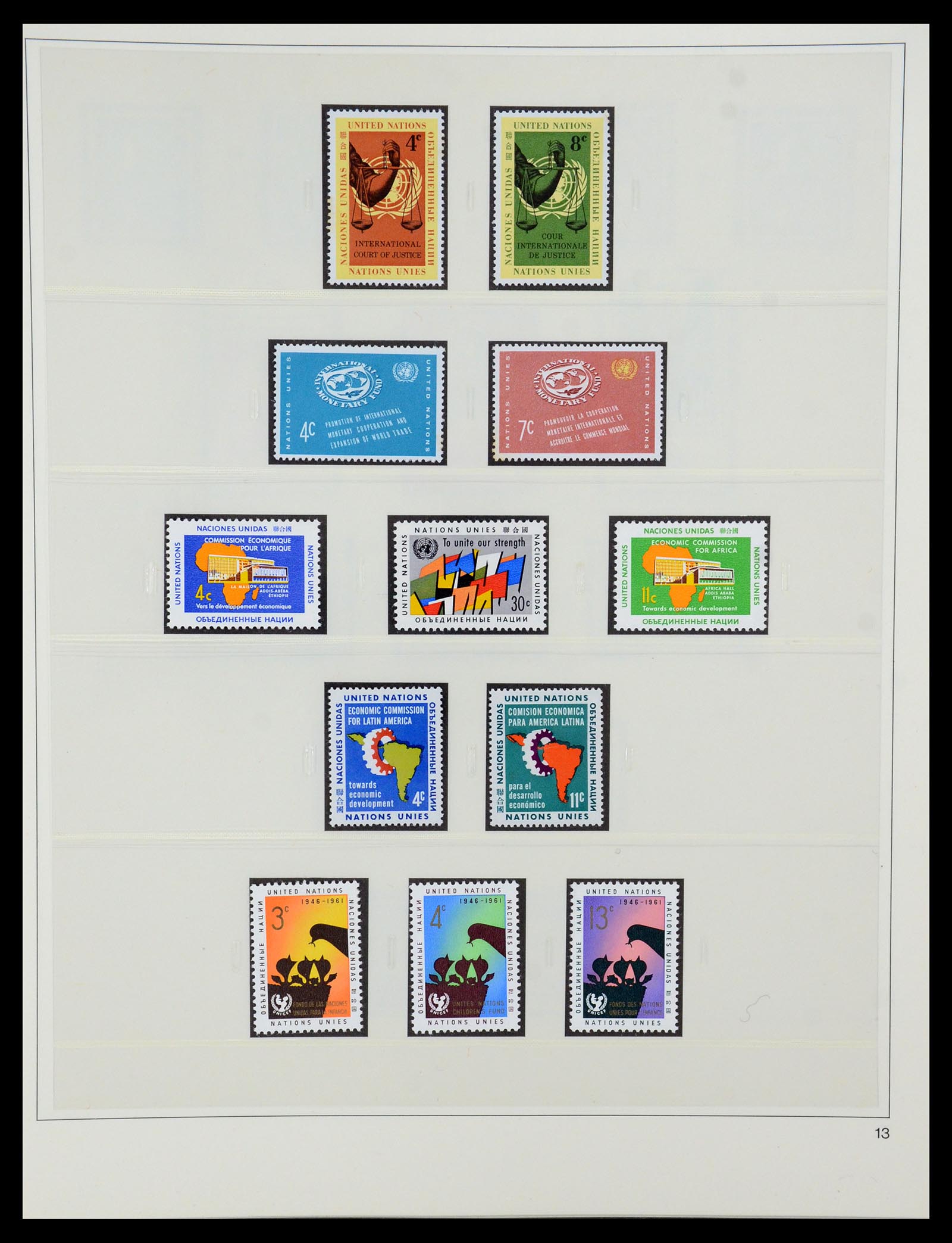 35879 013 - Postzegelverzameling 35879 Verenigde Naties 1951-2012.