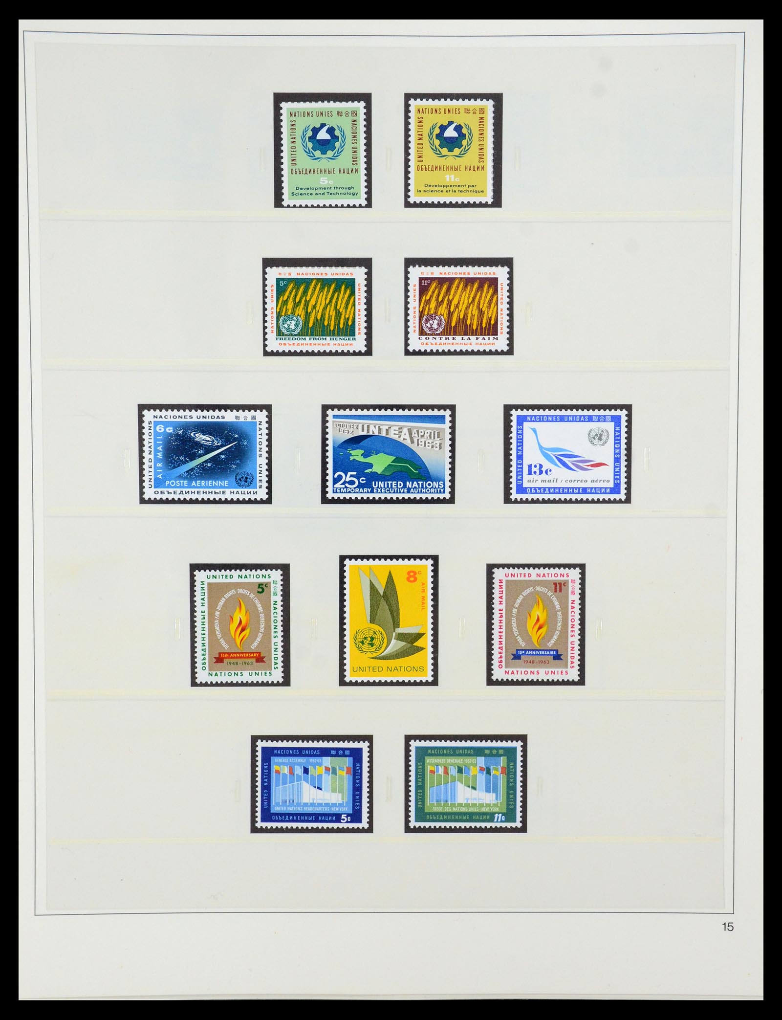 35879 015 - Postzegelverzameling 35879 Verenigde Naties 1951-2012.
