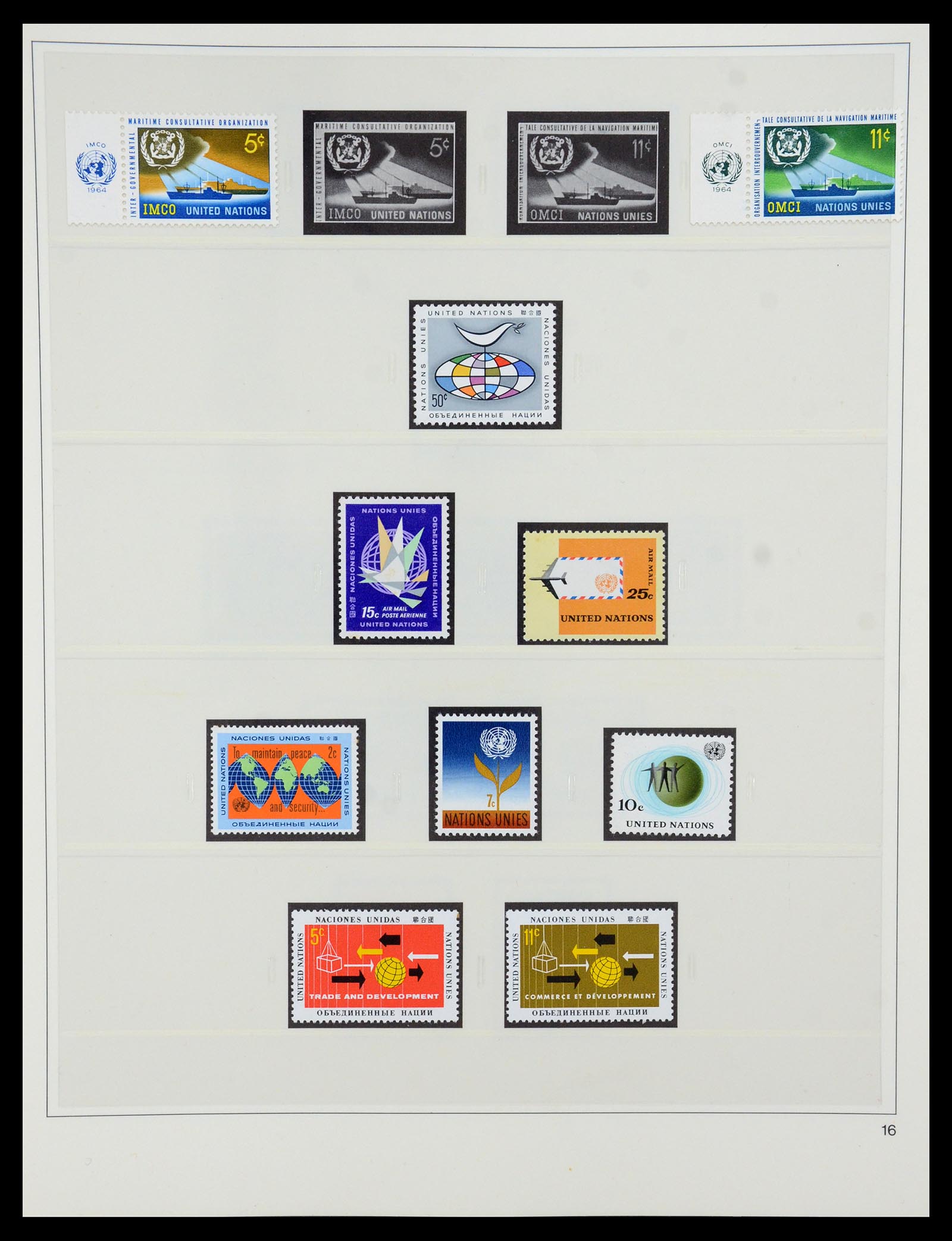 35879 016 - Postzegelverzameling 35879 Verenigde Naties 1951-2012.