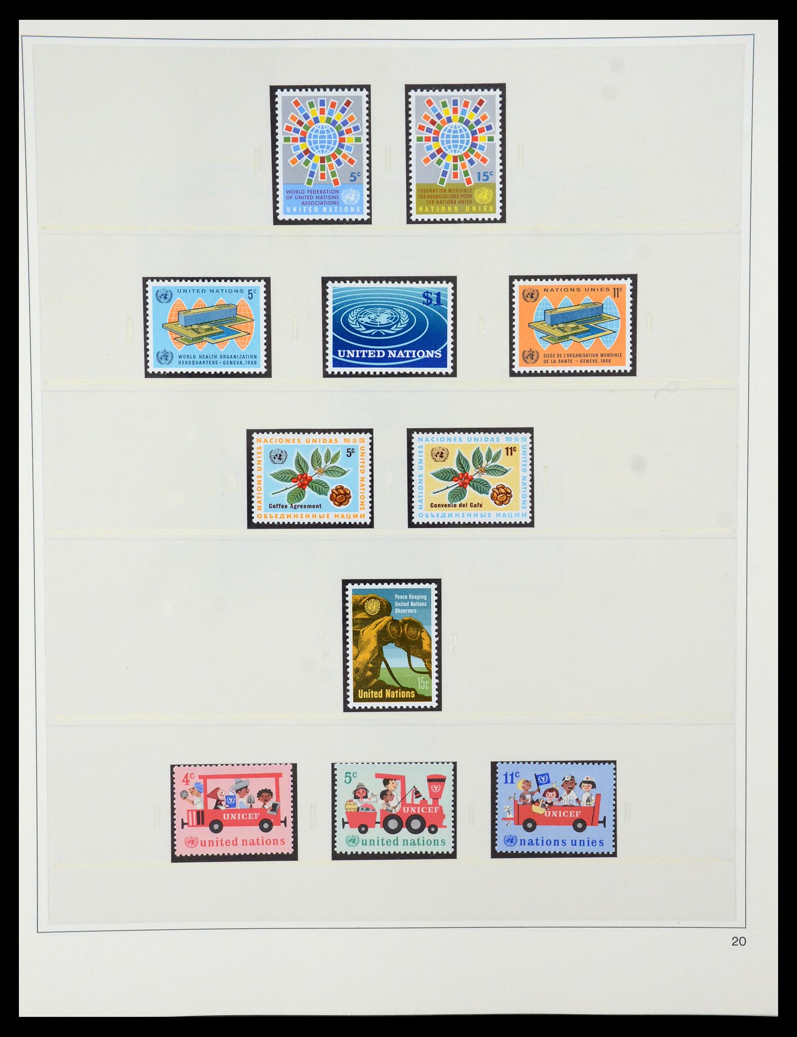 35879 020 - Postzegelverzameling 35879 Verenigde Naties 1951-2012.