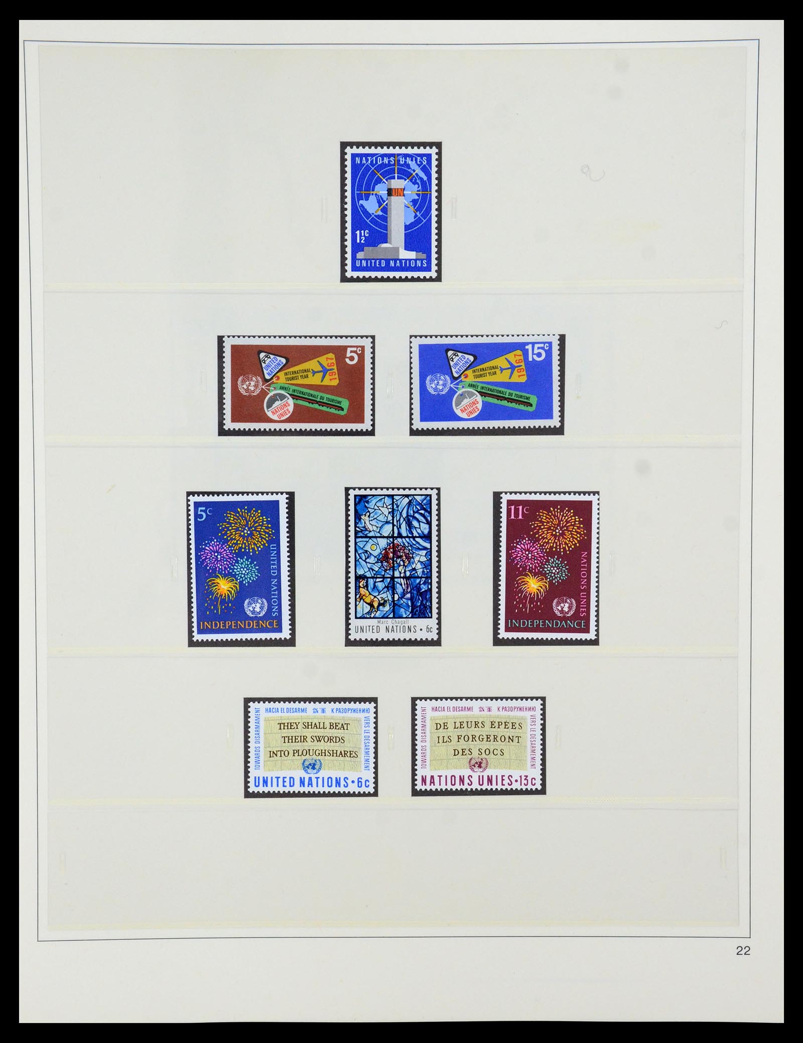 35879 022 - Postzegelverzameling 35879 Verenigde Naties 1951-2012.