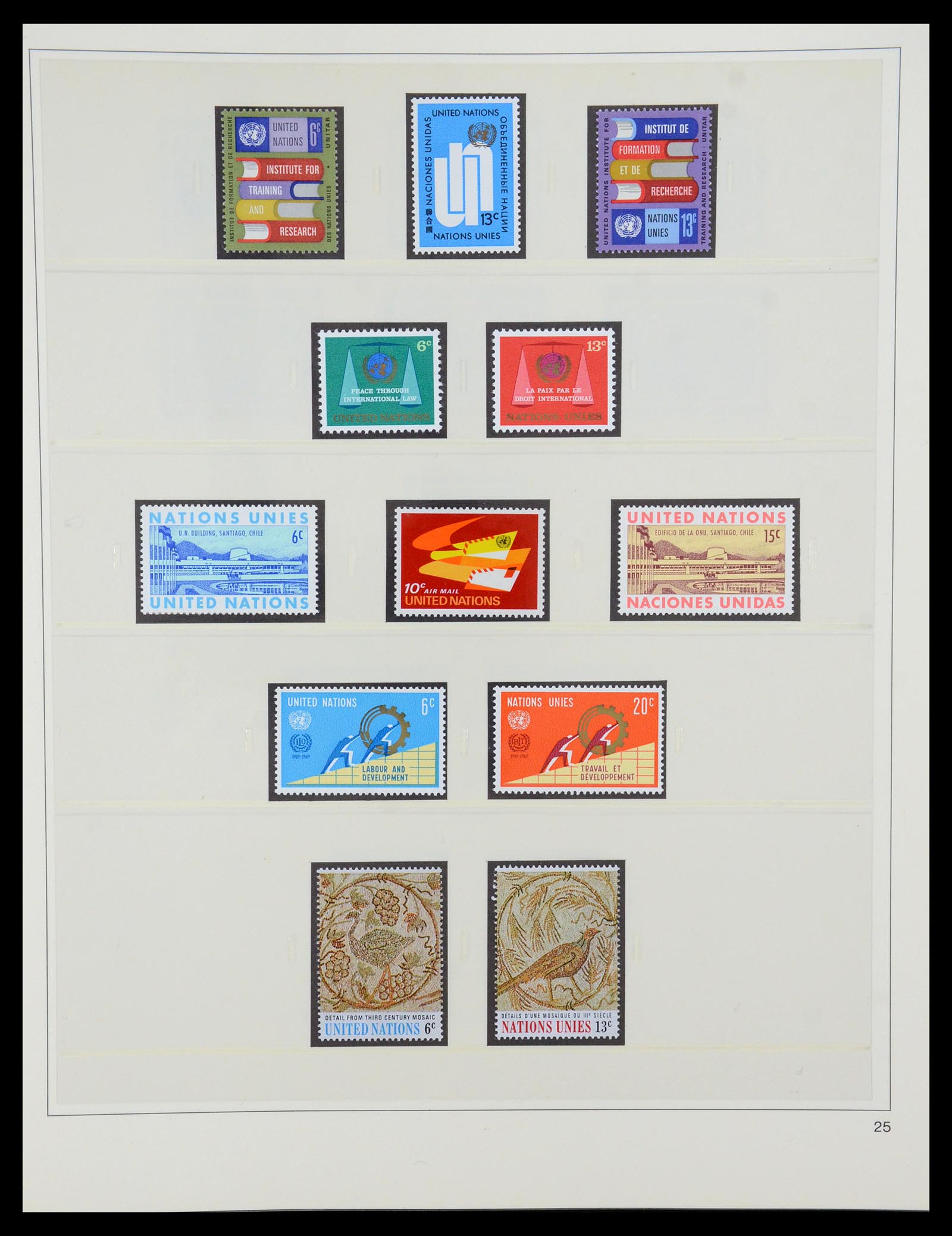 35879 025 - Postzegelverzameling 35879 Verenigde Naties 1951-2012.