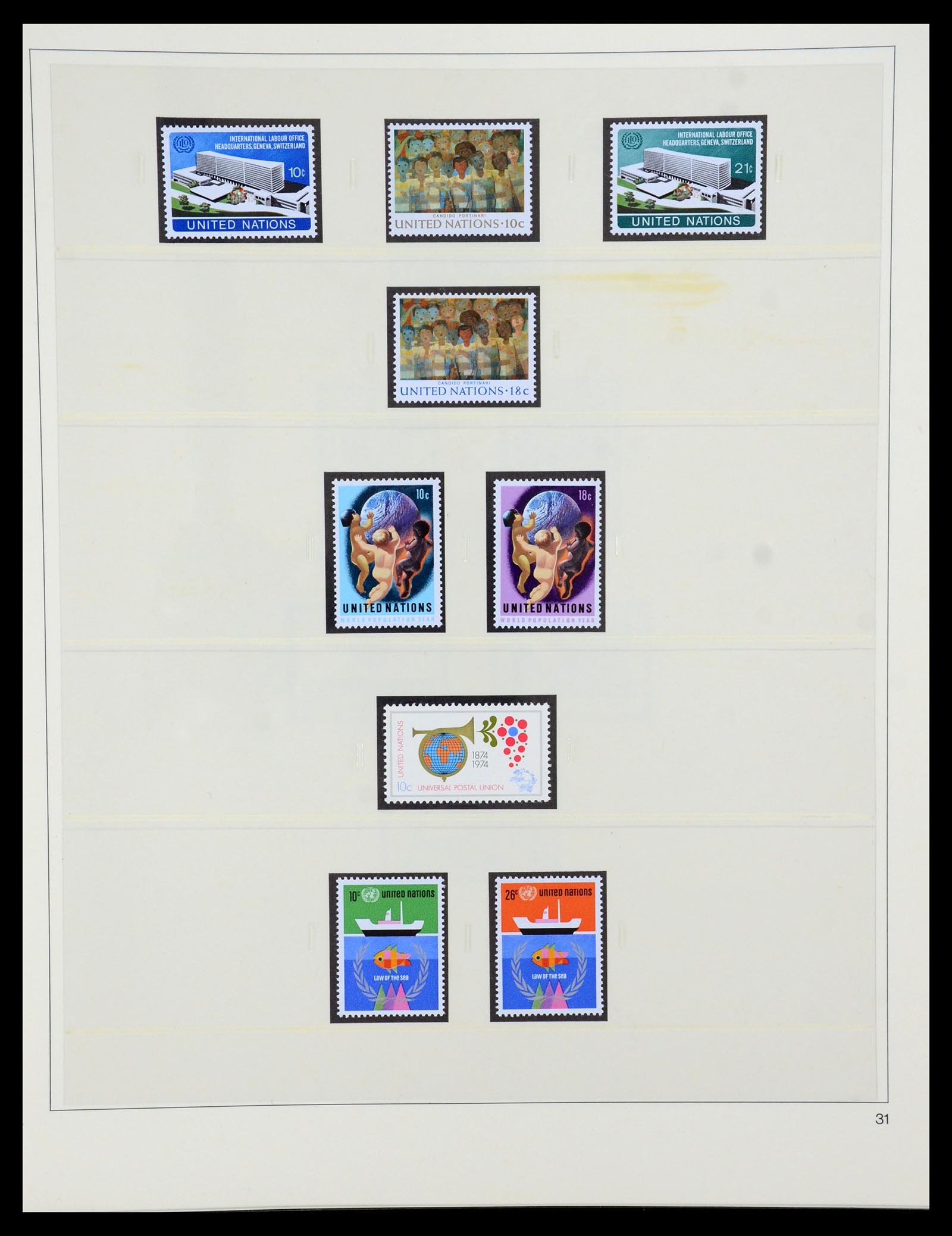 35879 031 - Postzegelverzameling 35879 Verenigde Naties 1951-2012.