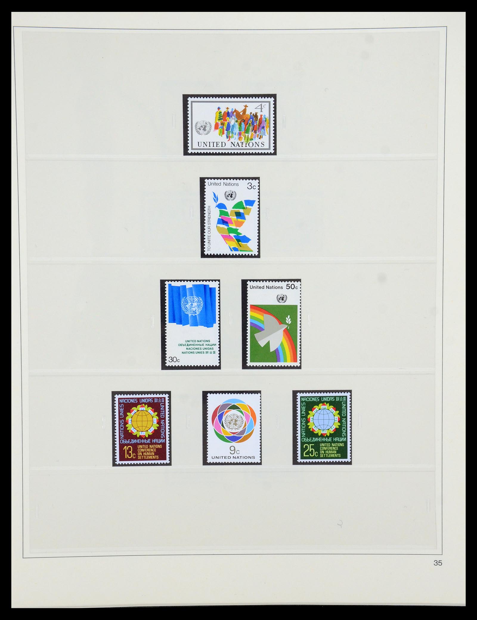 35879 035 - Postzegelverzameling 35879 Verenigde Naties 1951-2012.