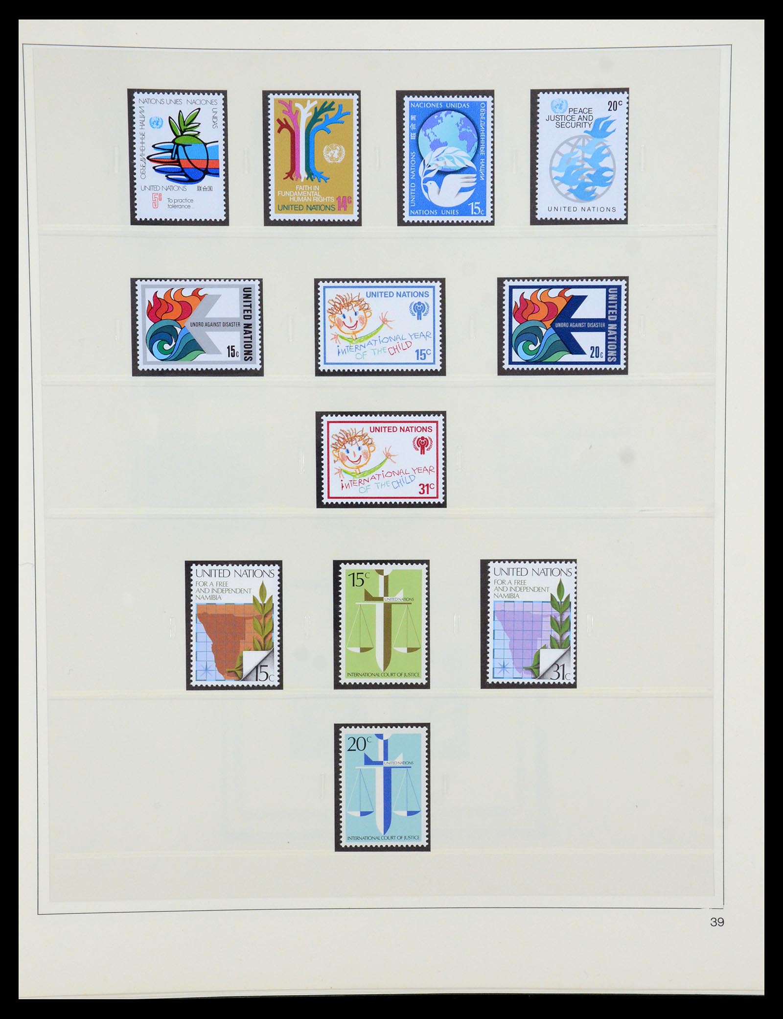 35879 039 - Postzegelverzameling 35879 Verenigde Naties 1951-2012.