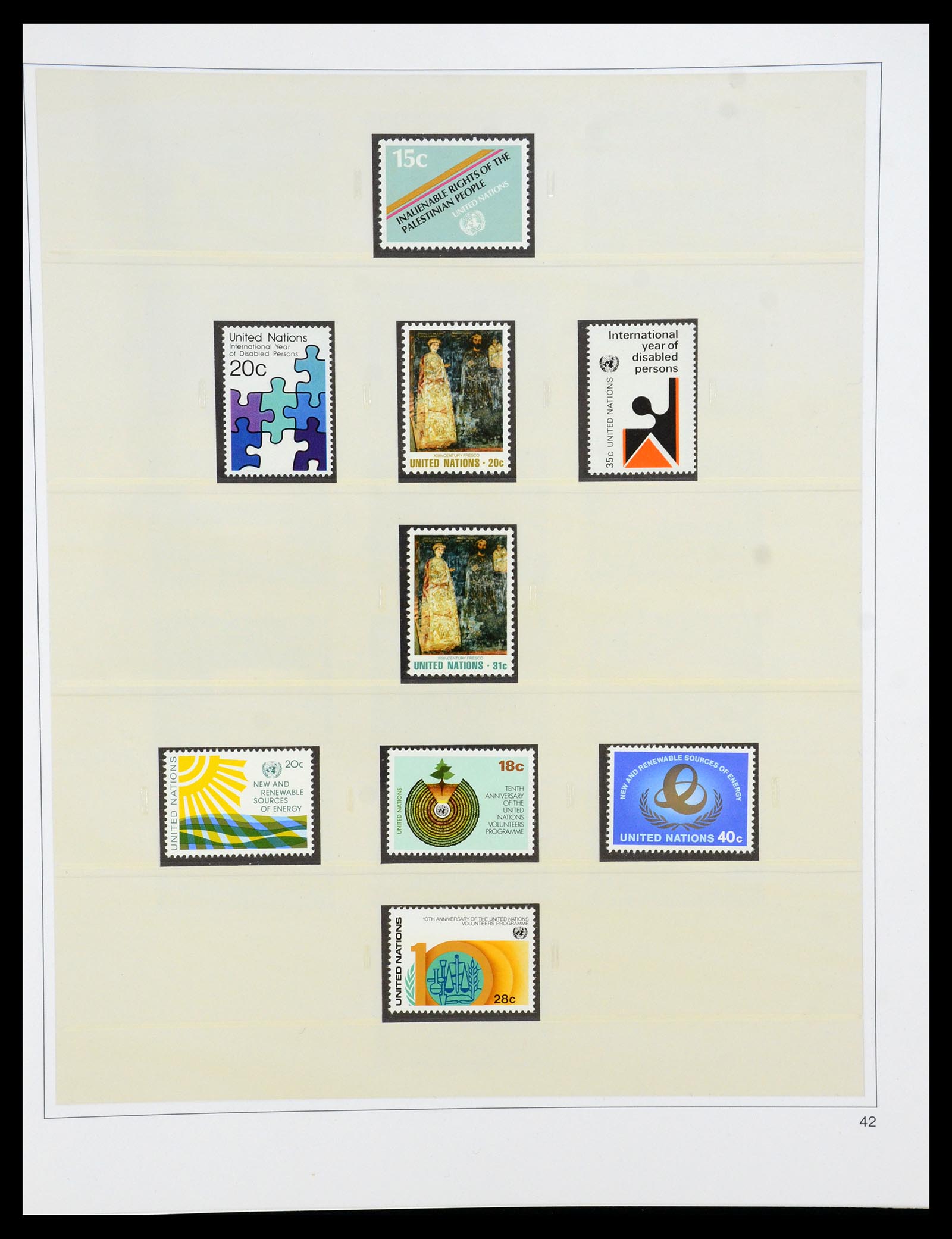 35879 042 - Postzegelverzameling 35879 Verenigde Naties 1951-2012.