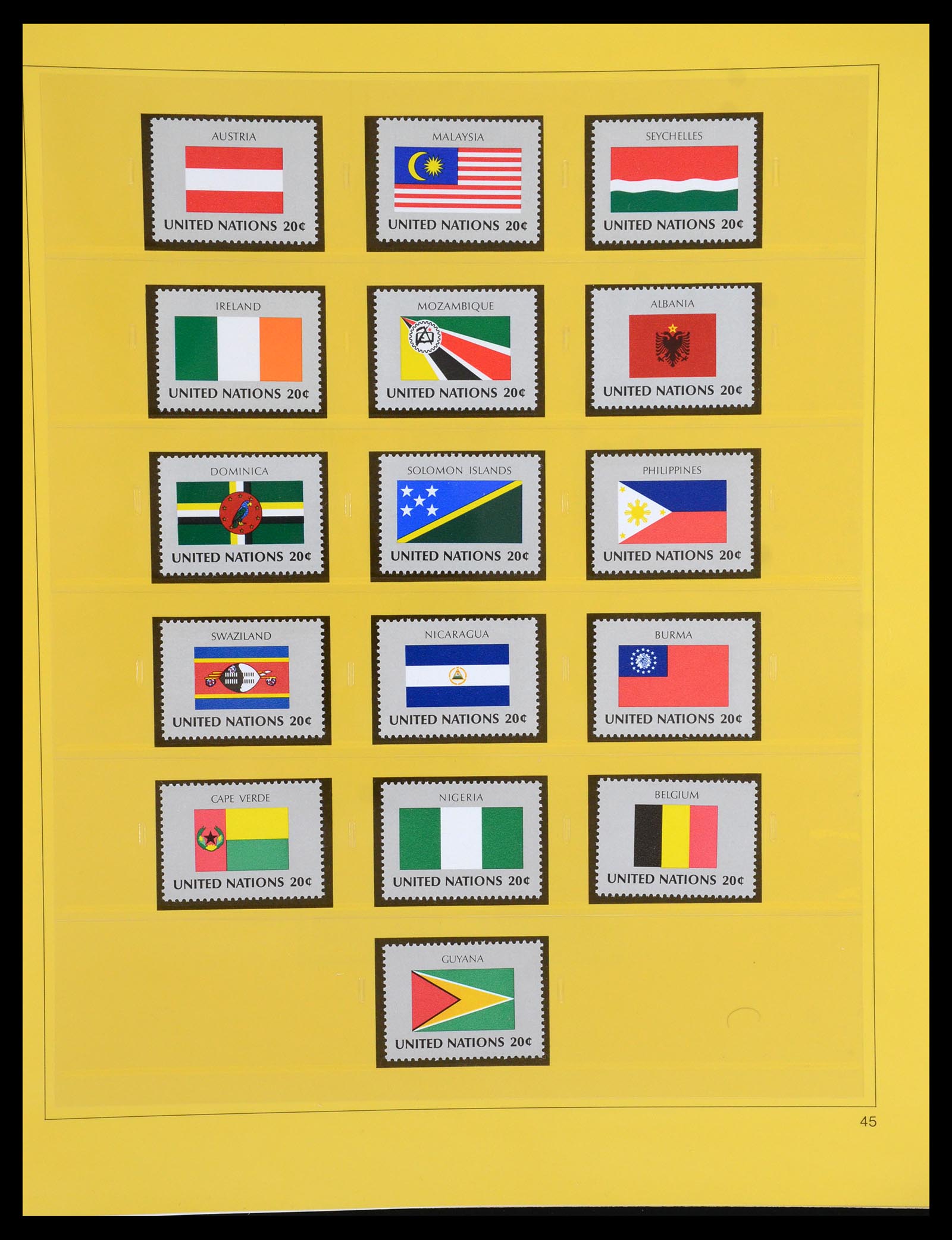 35879 045 - Postzegelverzameling 35879 Verenigde Naties 1951-2012.