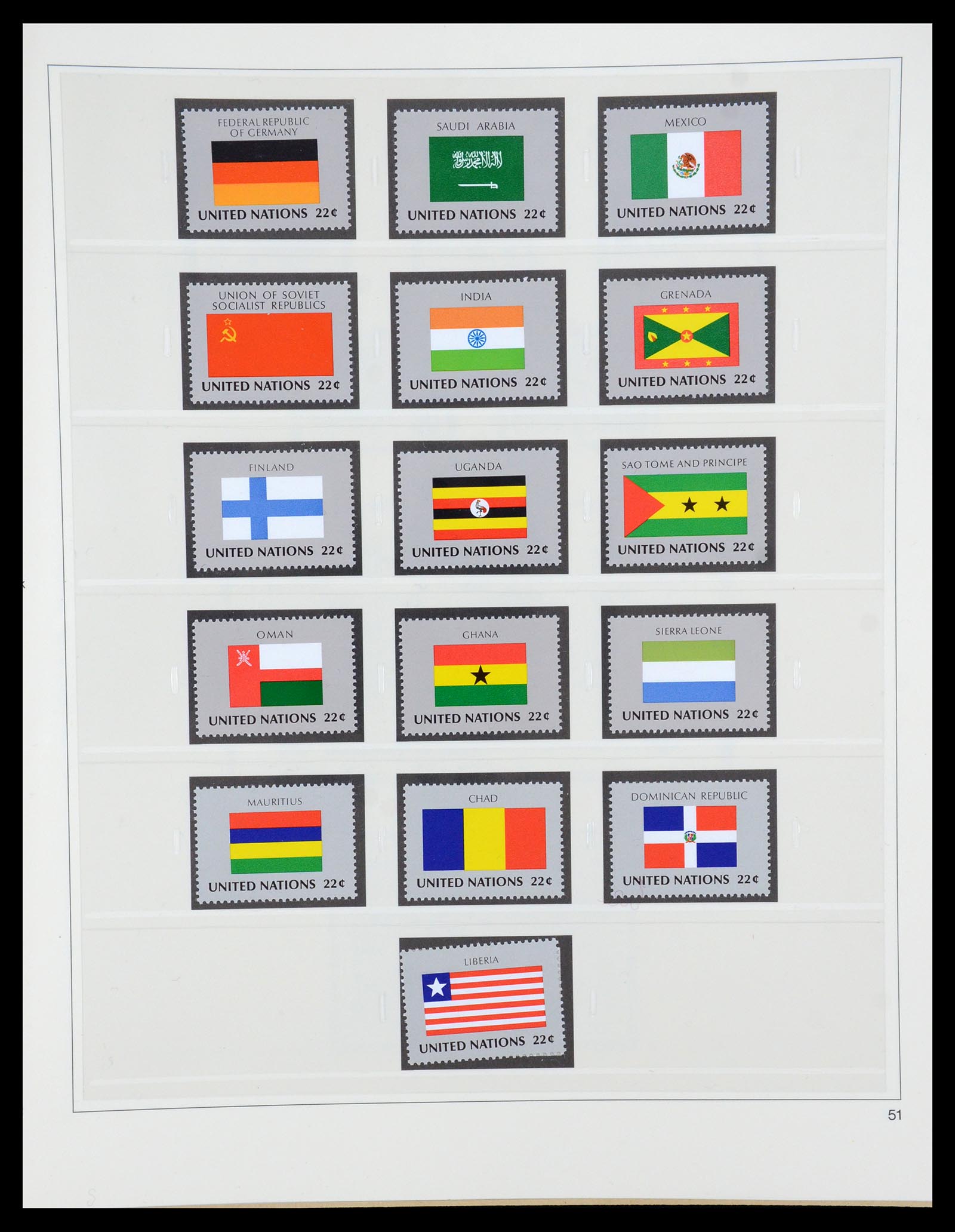 35879 051 - Postzegelverzameling 35879 Verenigde Naties 1951-2012.