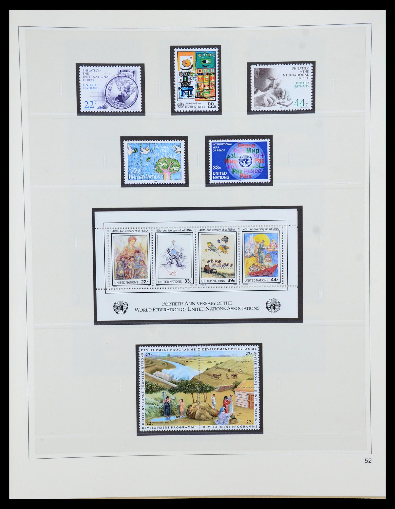 35879 052 - Postzegelverzameling 35879 Verenigde Naties 1951-2012.