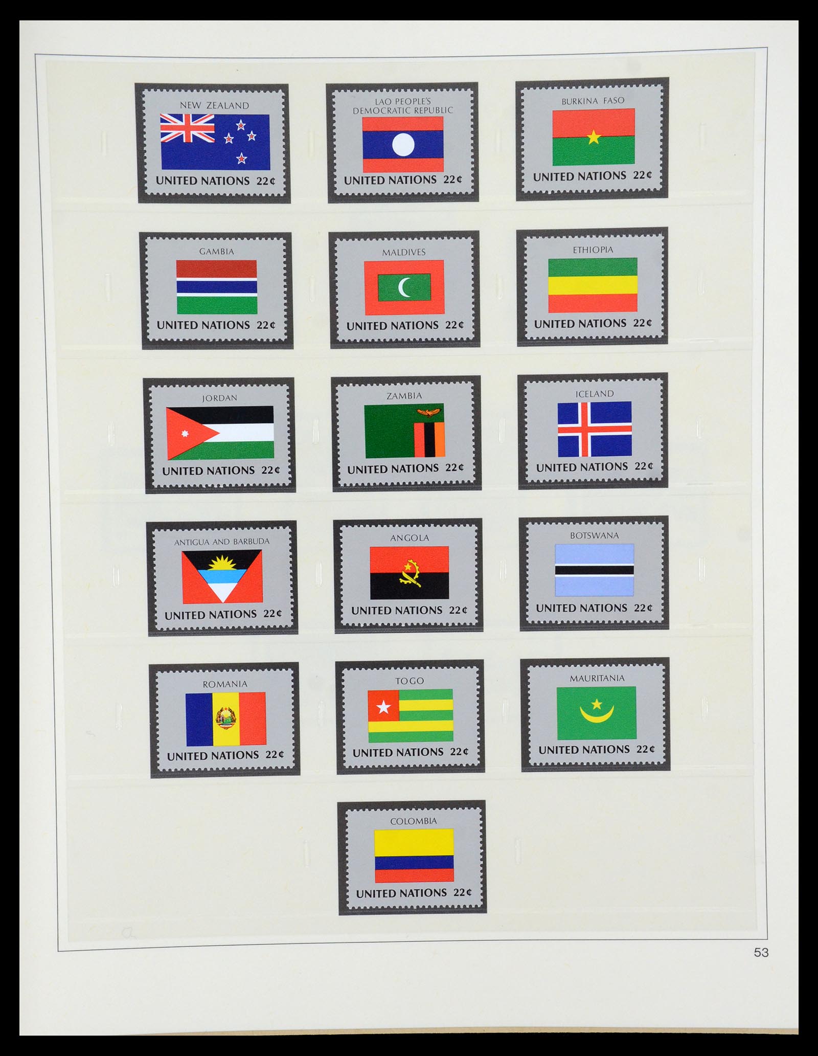 35879 053 - Postzegelverzameling 35879 Verenigde Naties 1951-2012.