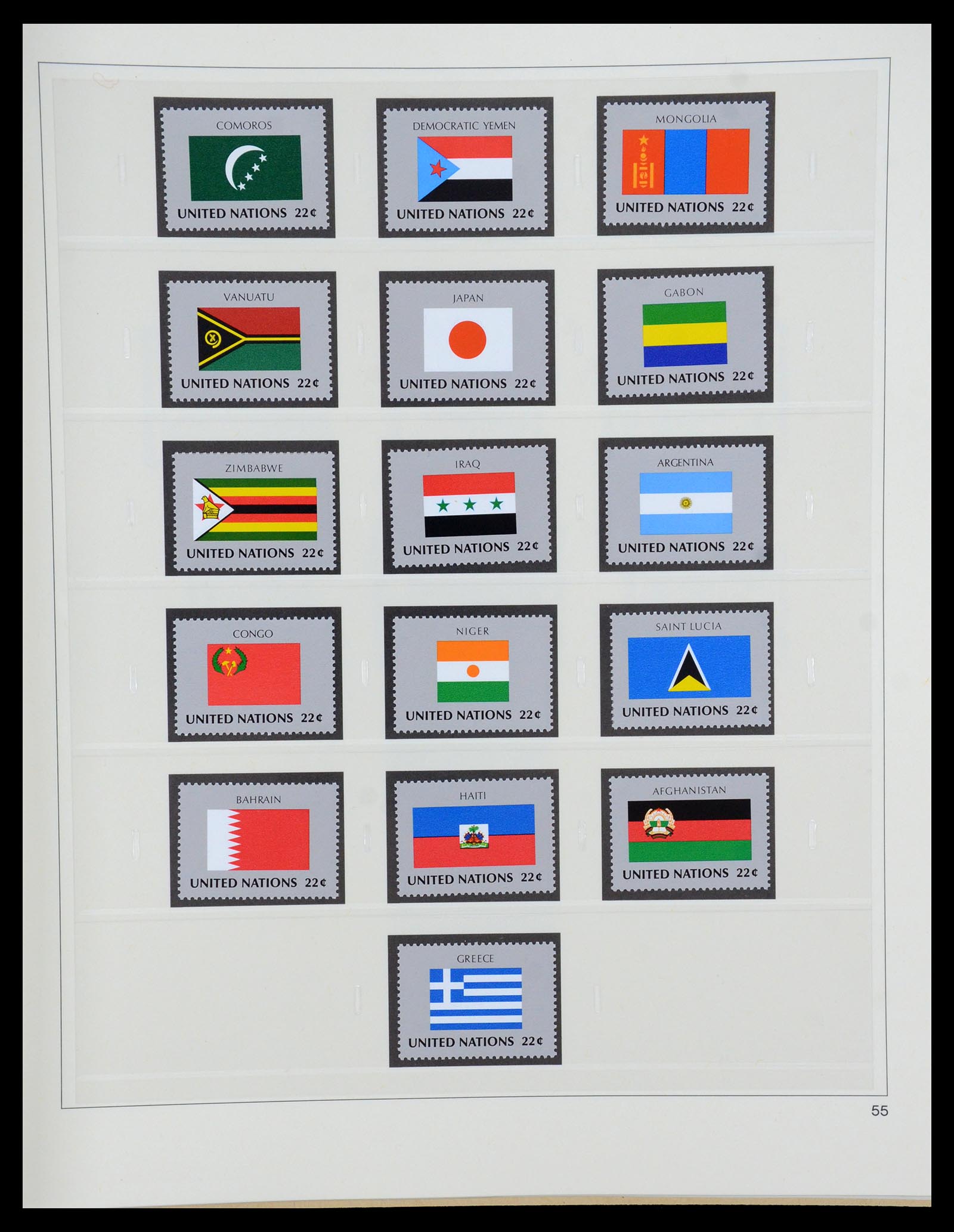 35879 055 - Postzegelverzameling 35879 Verenigde Naties 1951-2012.