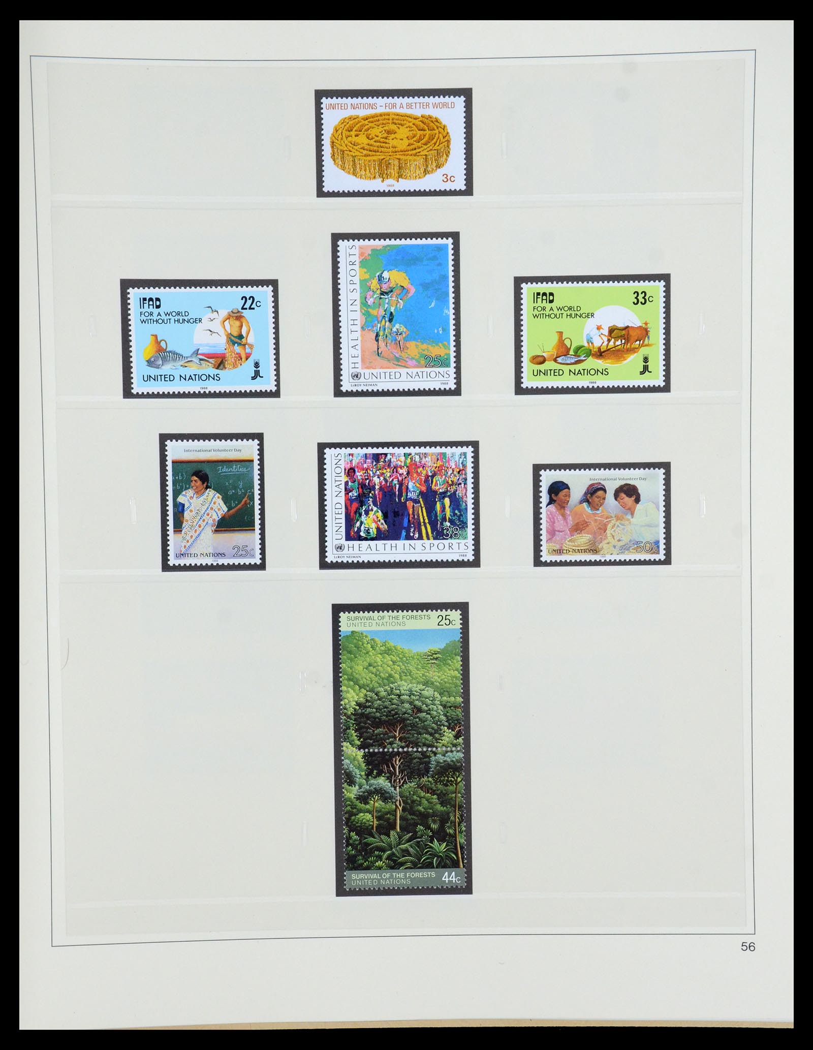 35879 056 - Postzegelverzameling 35879 Verenigde Naties 1951-2012.
