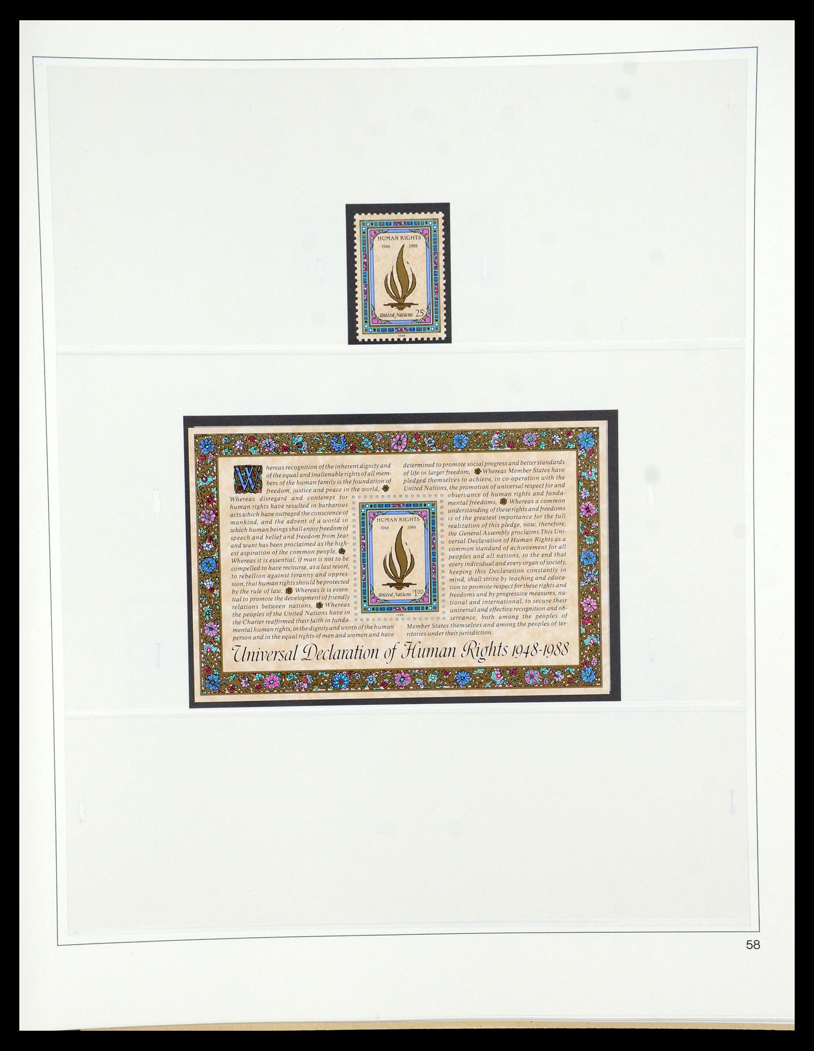 35879 058 - Postzegelverzameling 35879 Verenigde Naties 1951-2012.