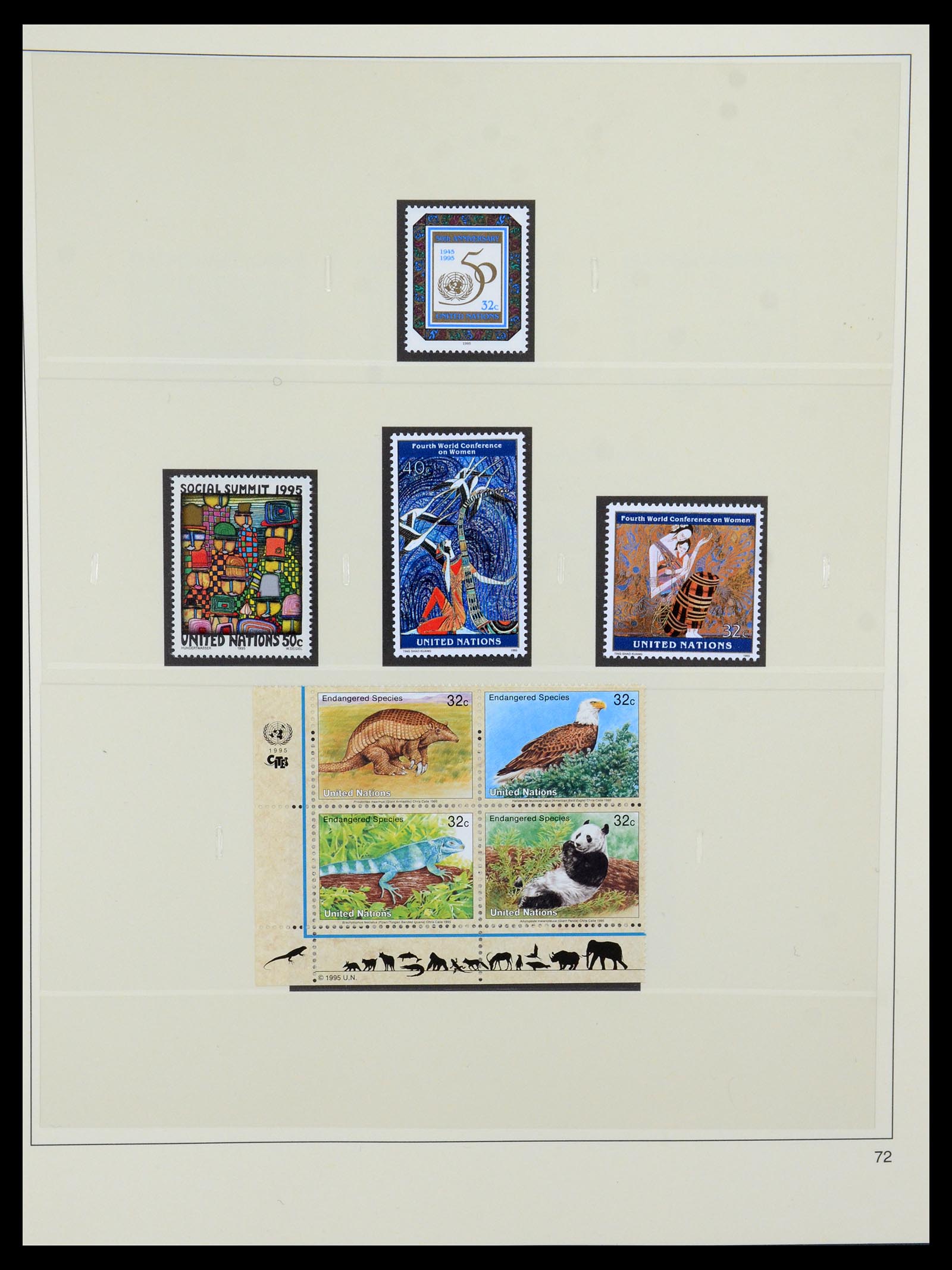 35879 072 - Postzegelverzameling 35879 Verenigde Naties 1951-2012.
