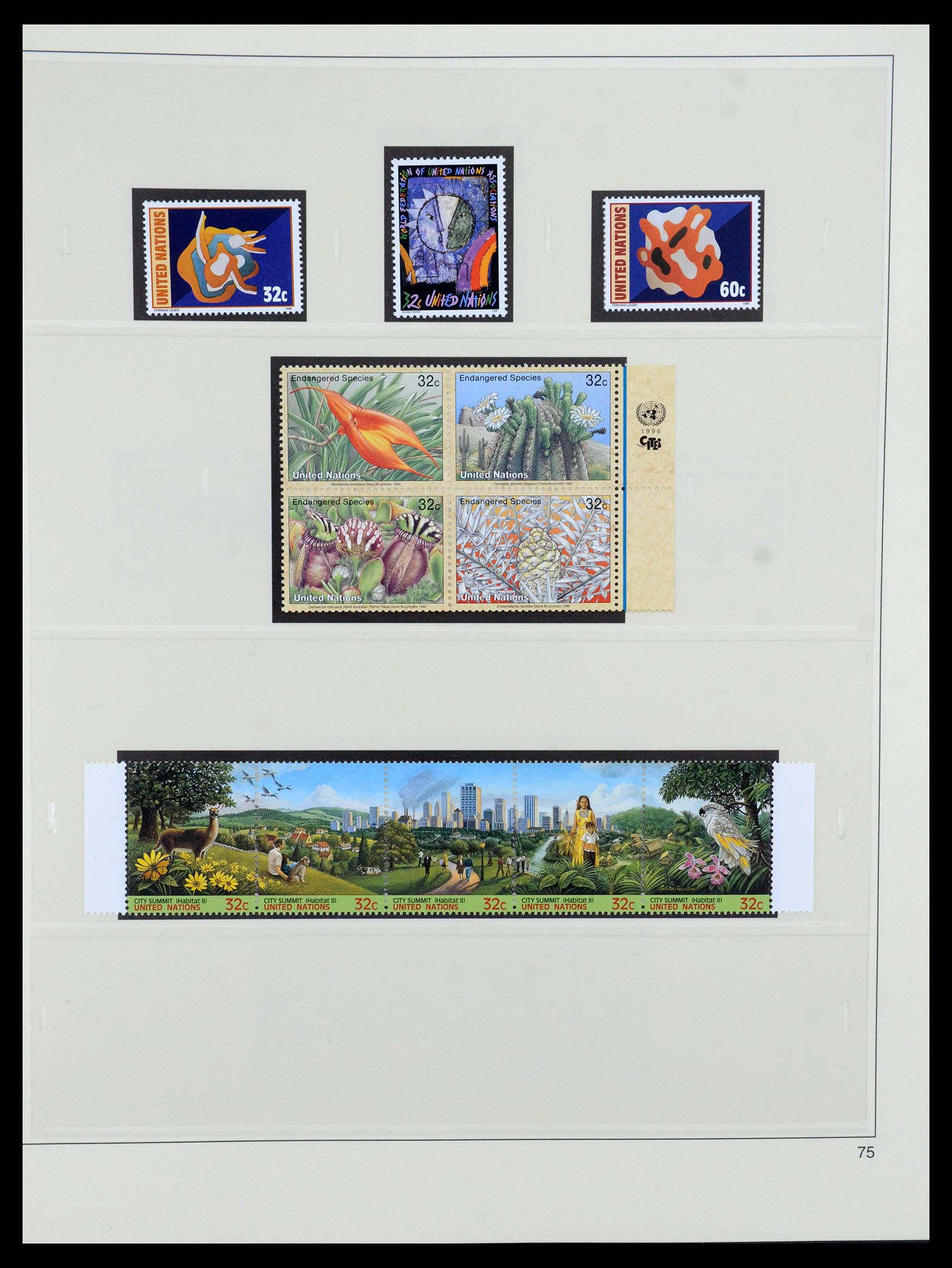 35879 075 - Postzegelverzameling 35879 Verenigde Naties 1951-2012.