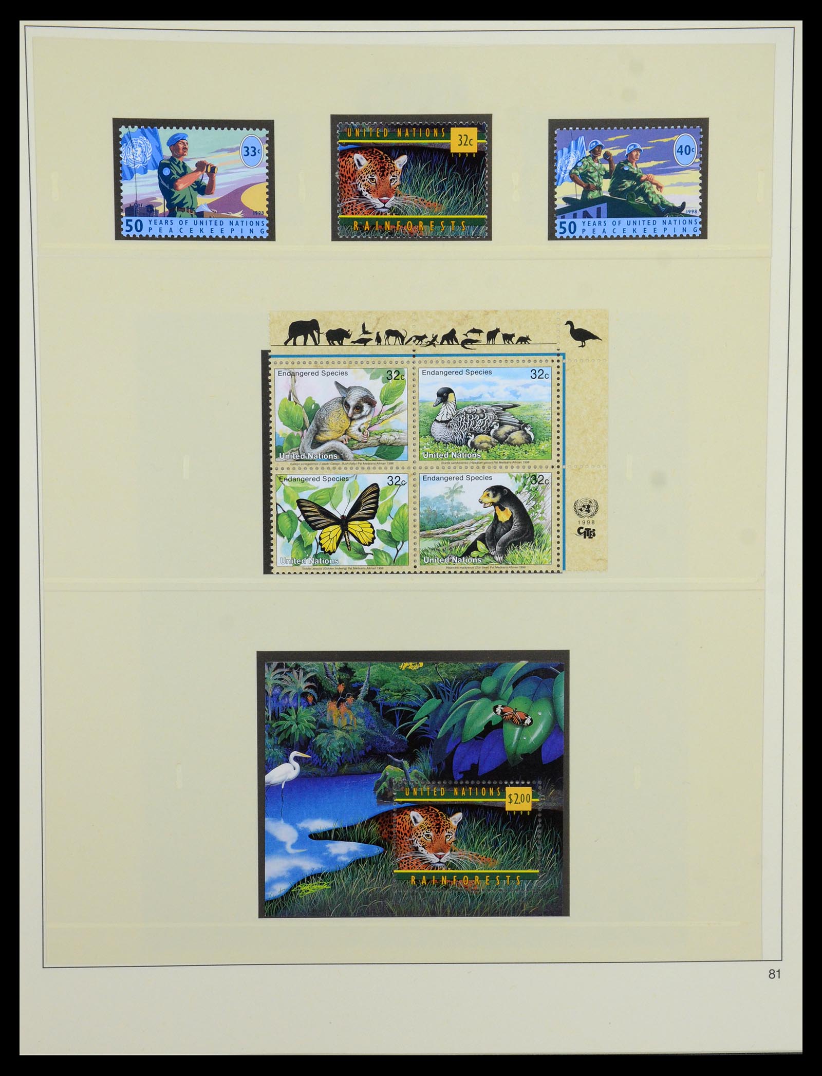 35879 081 - Postzegelverzameling 35879 Verenigde Naties 1951-2012.